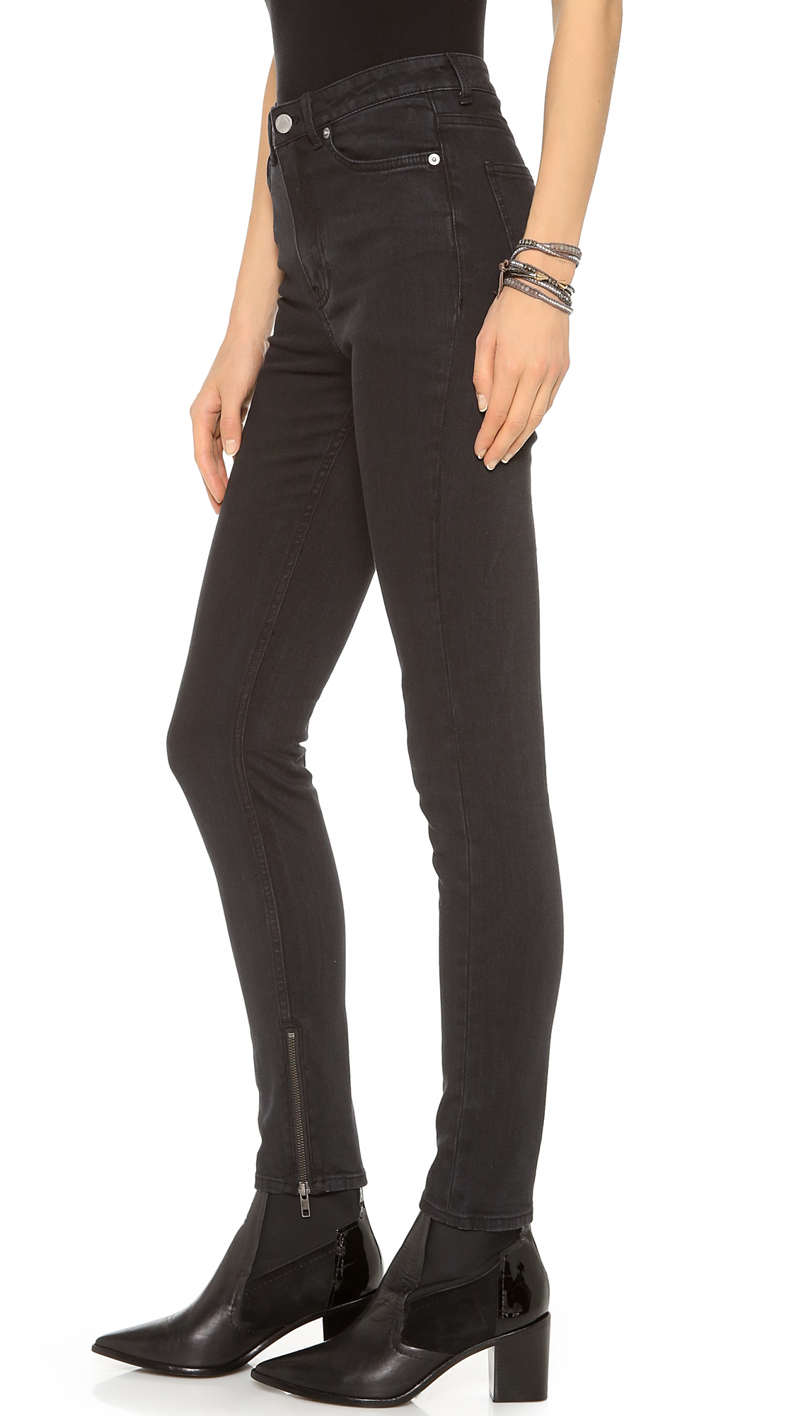 Blk dnm High Waisted Legging Jeans in Black | Lyst