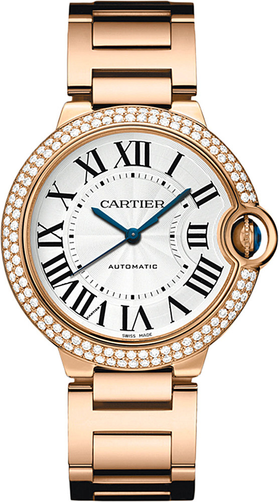 Cartier Ballon Bleu De 18Ct Pink-Gold, Diamond And Sapphire Watch - For ...