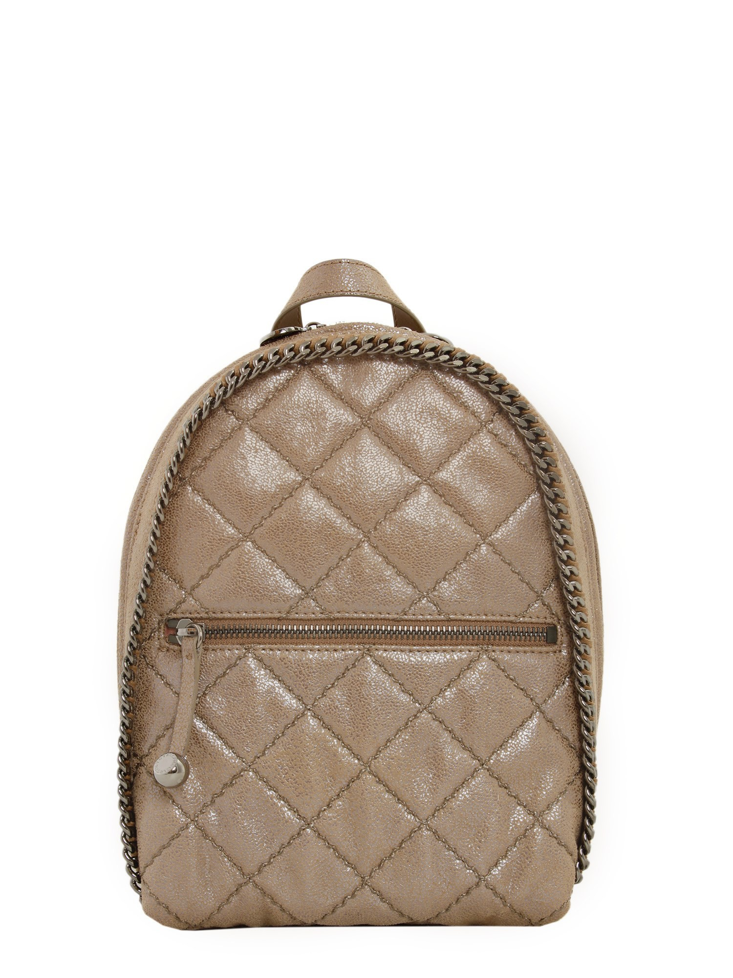 Stella Mccartney Mini Falabella Backpack in Beige | Lyst