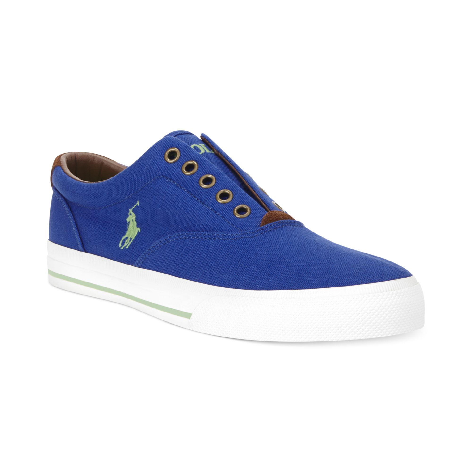 Ralph Lauren Polo Vito Sneakers in Blue for Men (Royal Blue/Lime) | Lyst