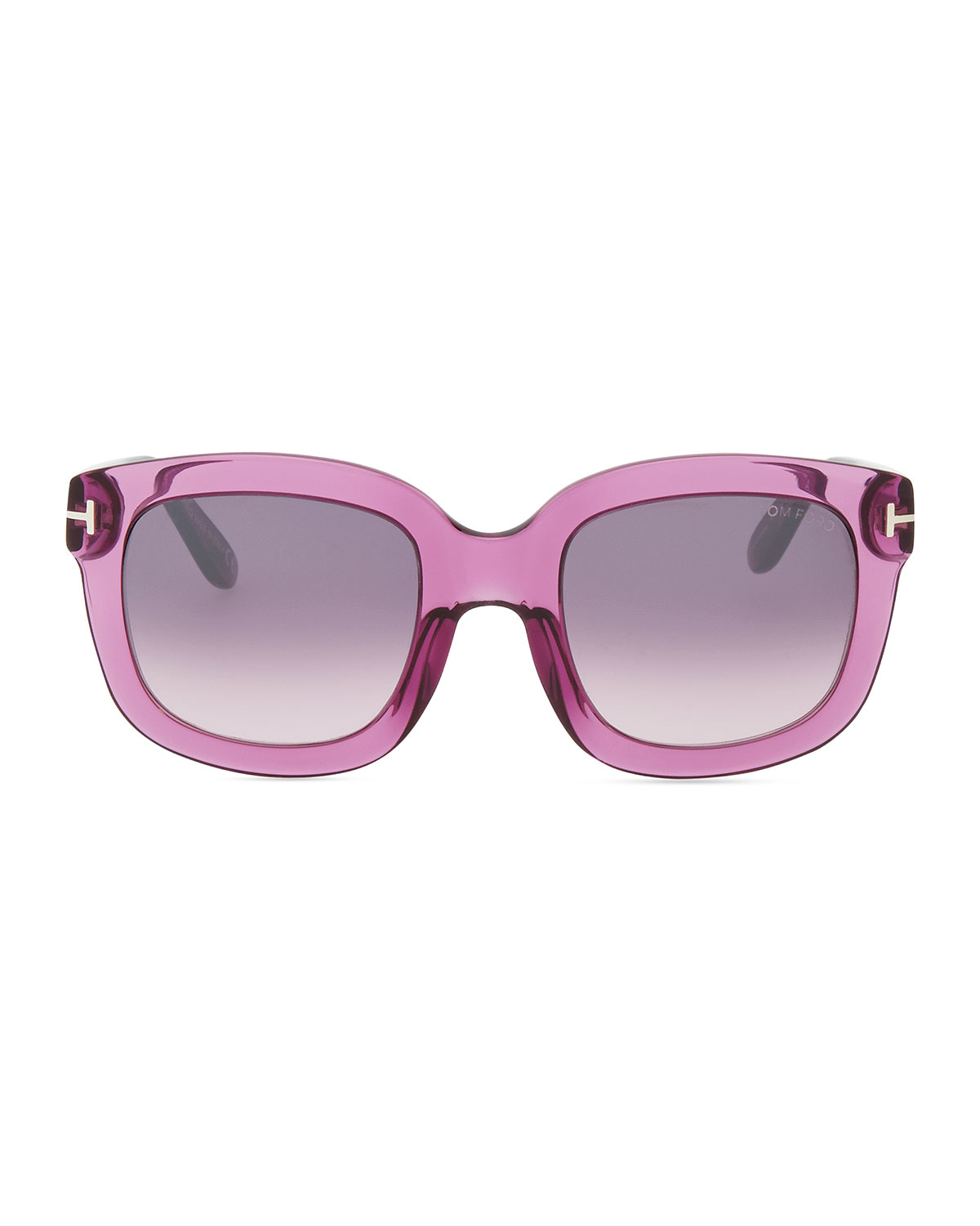 Lyst - Tom Ford Christophe Oversized Sunglasses Shiny Violet in Purple