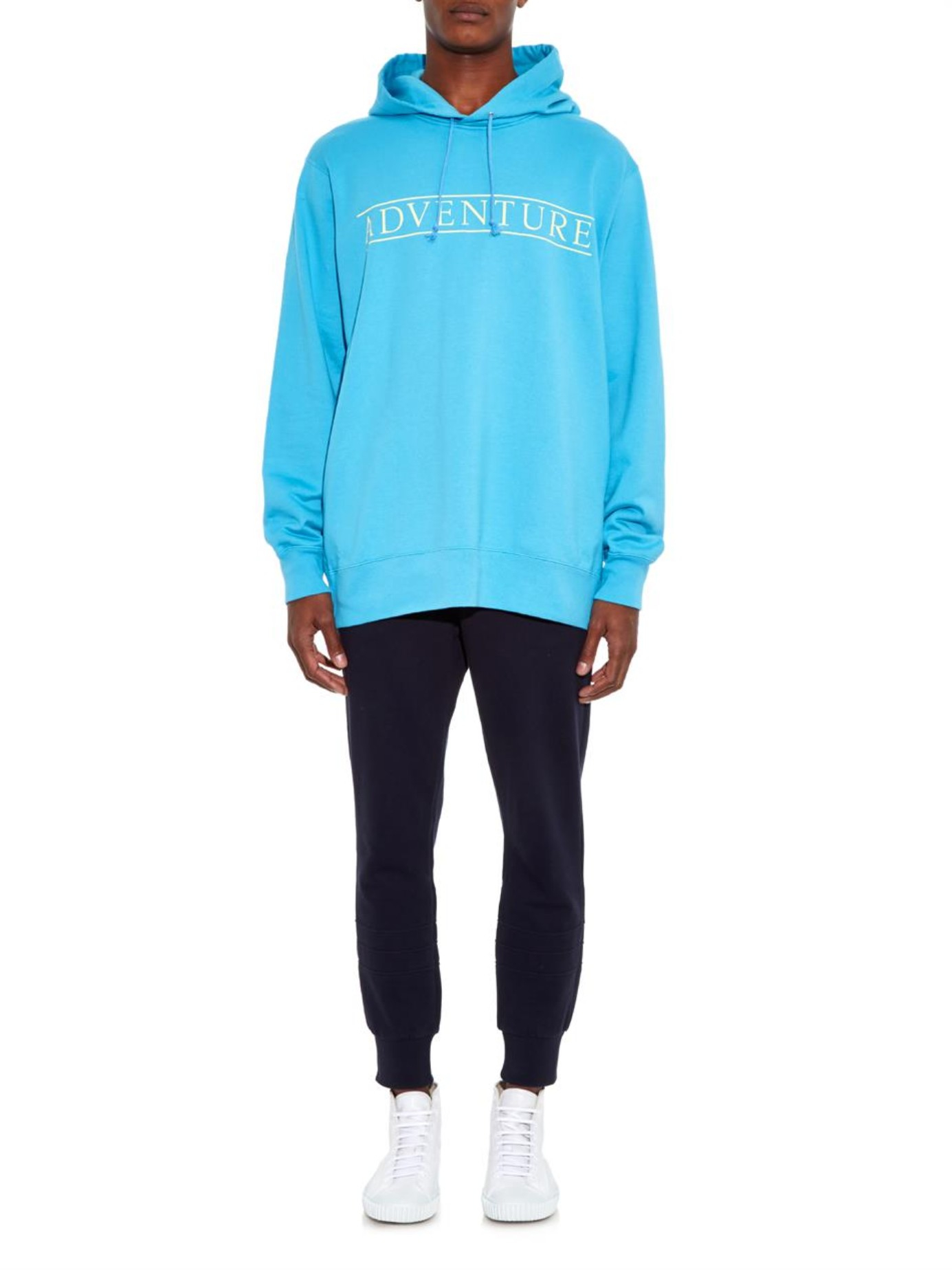 Lyst - Undercover Adventure-Print Hooded Sweatshirt in Blue for Men
