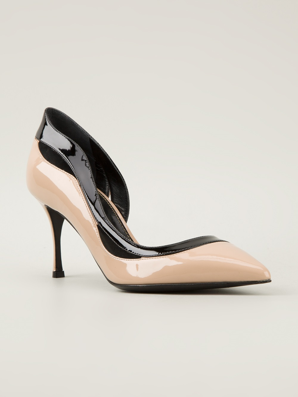 Lyst - Sergio Rossi Dorsay Pumps in Black