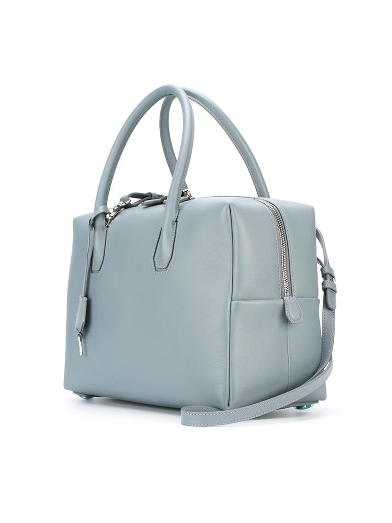 Mcm Medium 'munich' Tote in Gray | Lyst