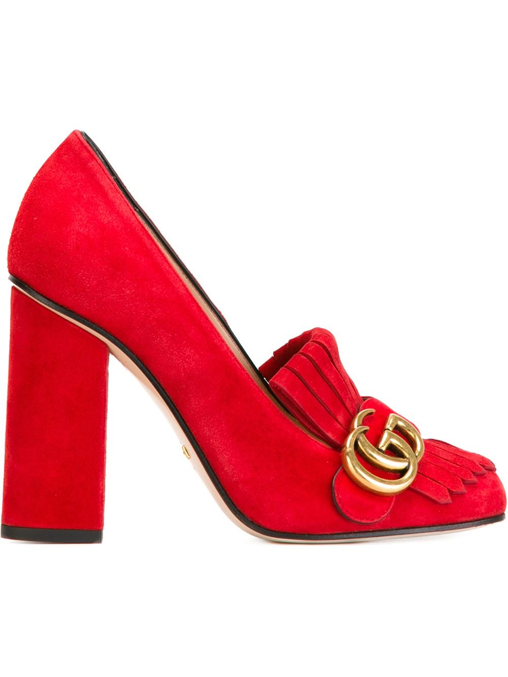 Lyst Gucci Shoes With Fringes Details And Double G in Red