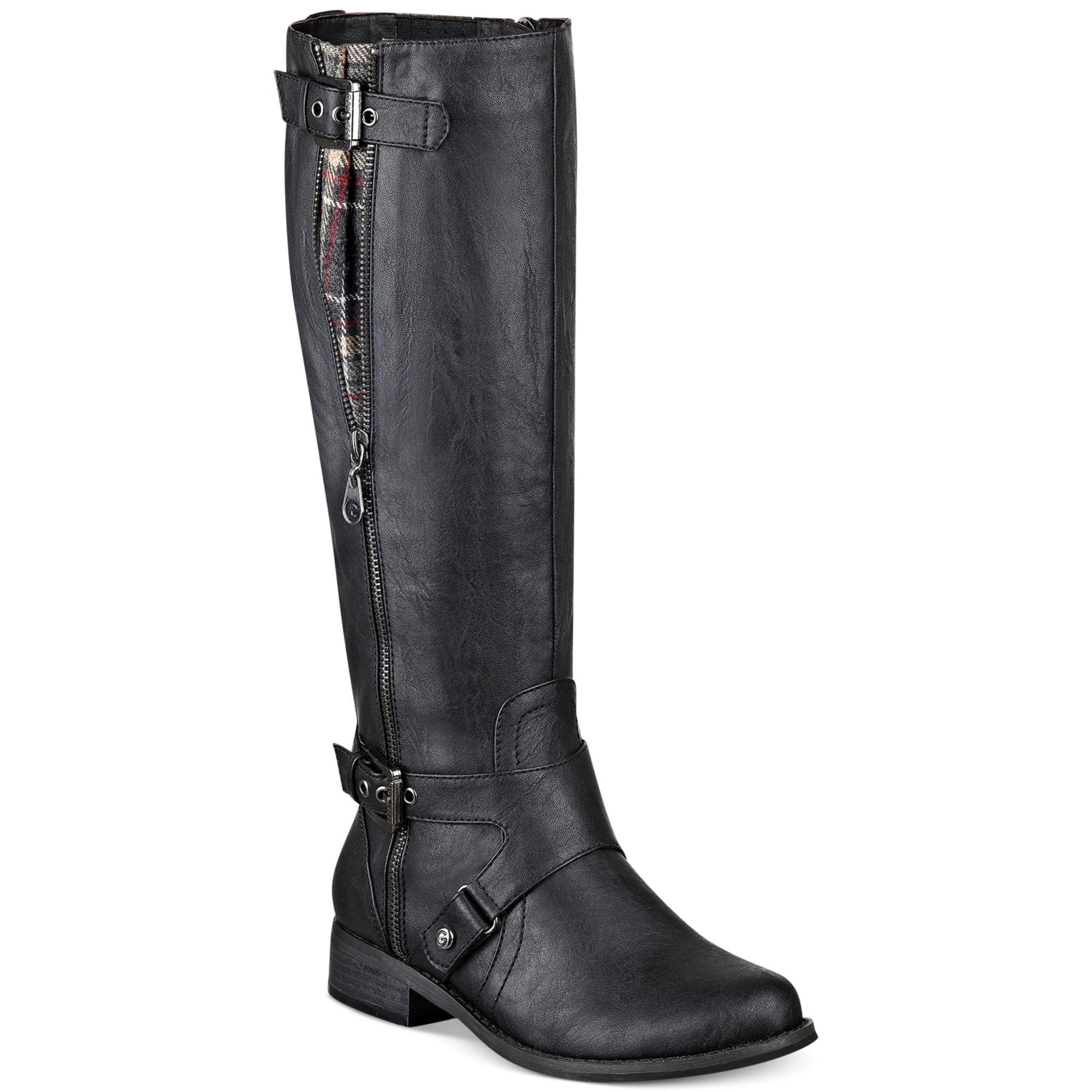 G By Guess Women'S Hertle Tall Shaft Riding Boots in Black | Lyst