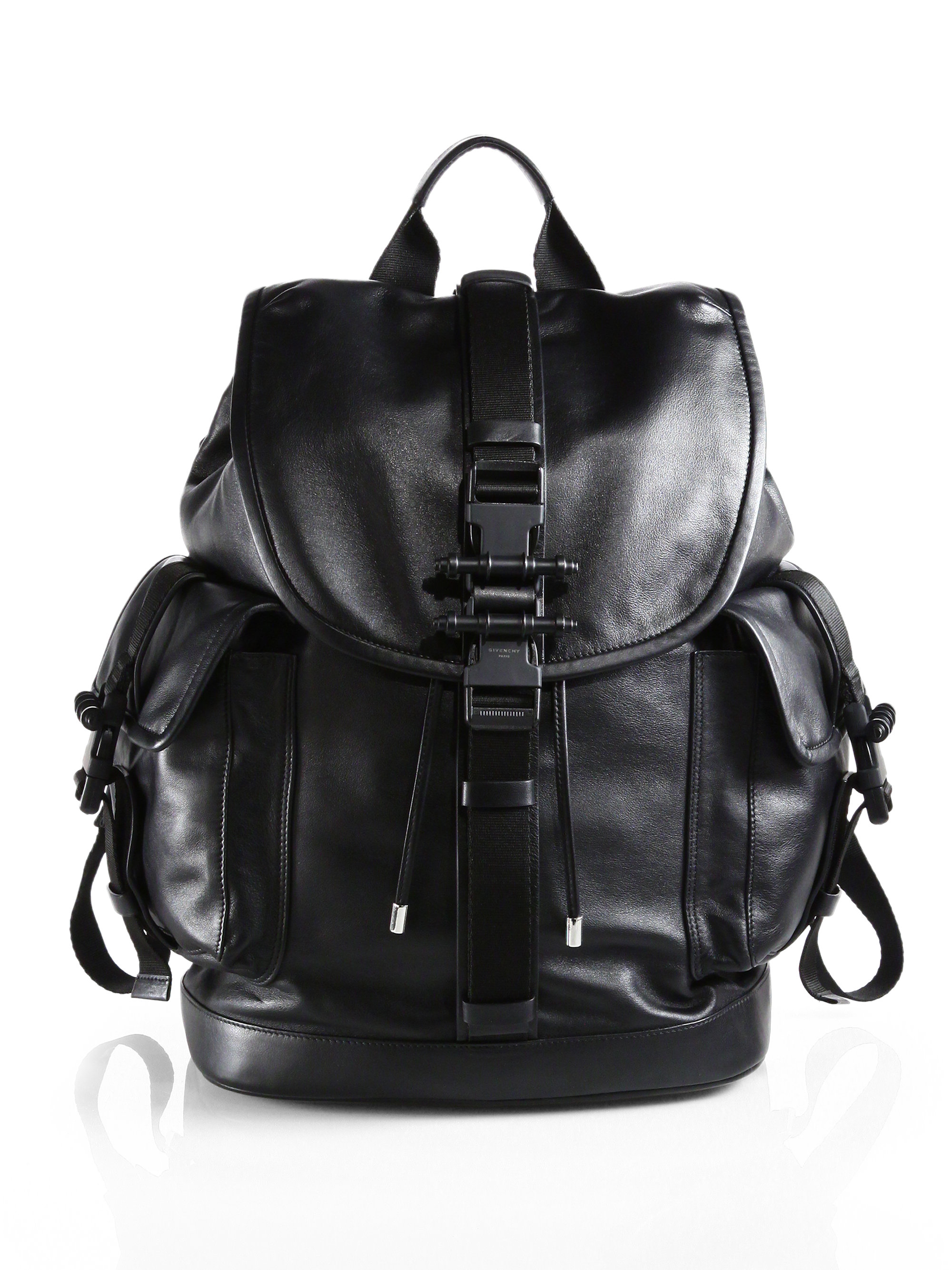 Lyst - Givenchy Obsedia Leather Backpack in Black for Men
