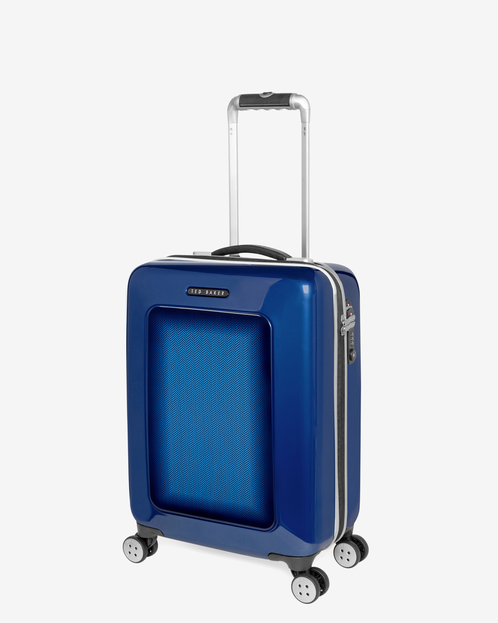 Lyst Ted baker Herringbone Cabin Suitcase in Blue for Men