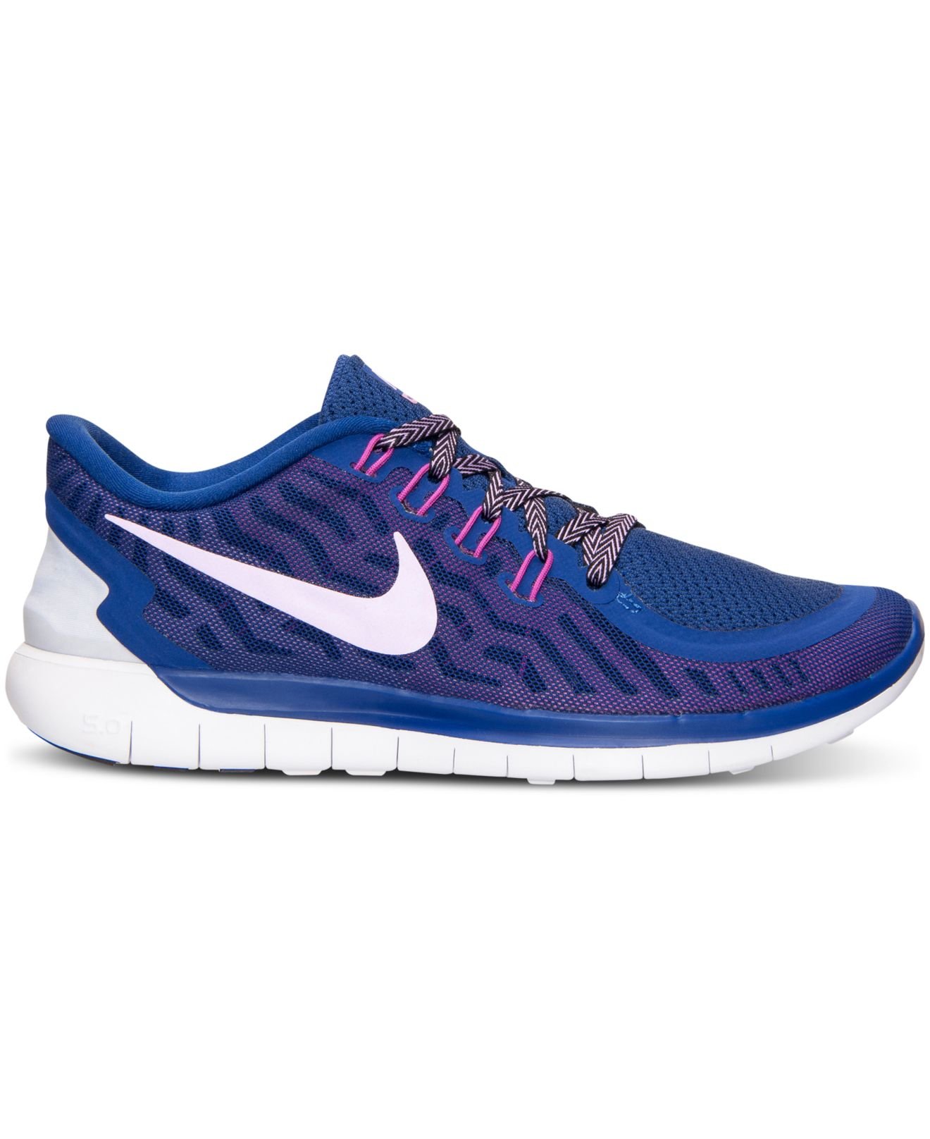 Lyst - Nike Women's Free 5.0 Running Sneakers From Finish Line in Blue