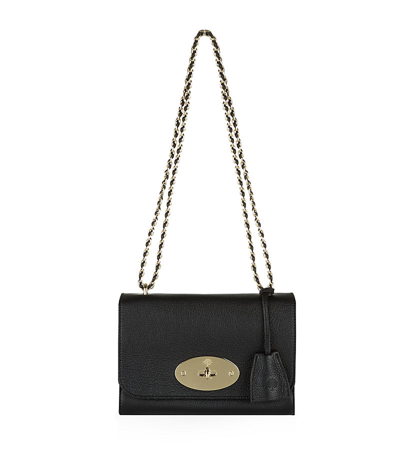 Mulberry Small Lily Glossy Goat Bag in Black | Lyst