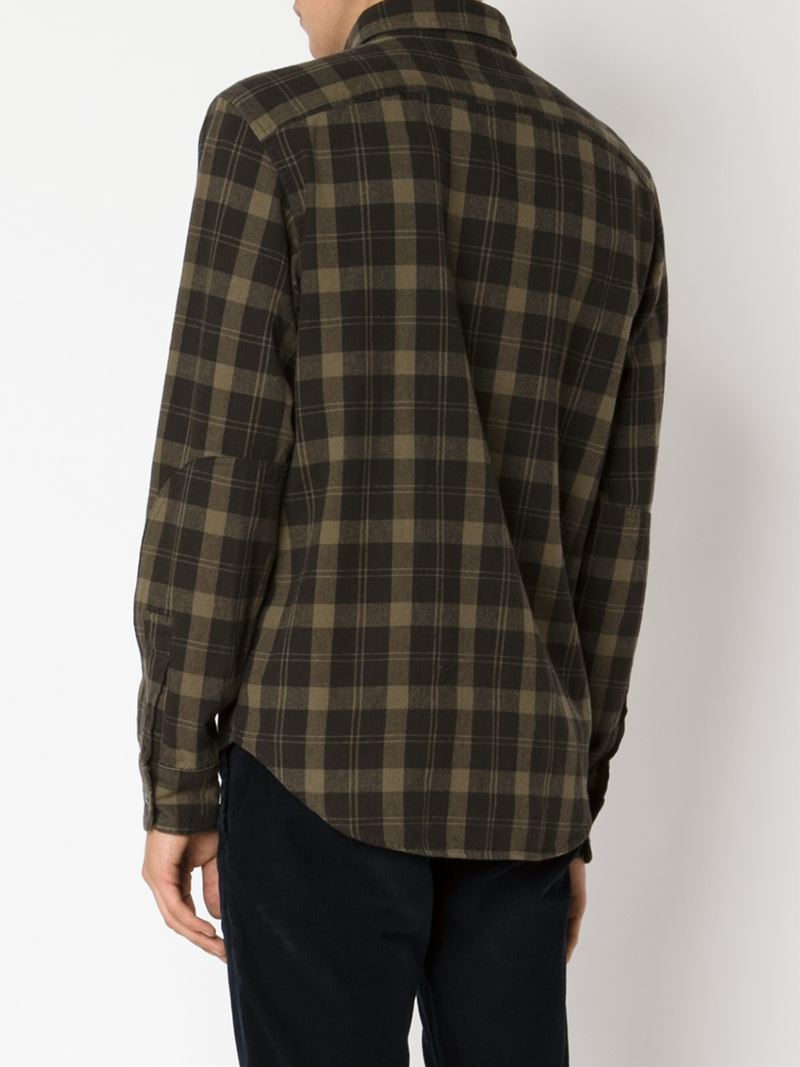 Rrl Plaid Shirt in Brown for Men | Lyst