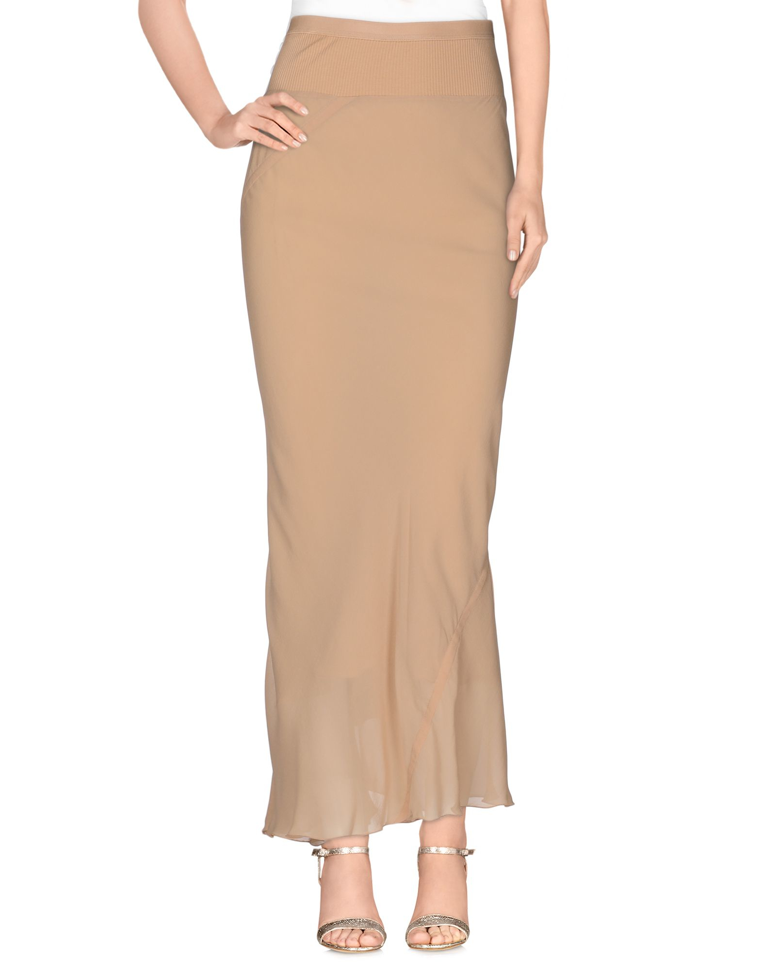 Rick owens Long Skirt in Beige (Sand) Lyst