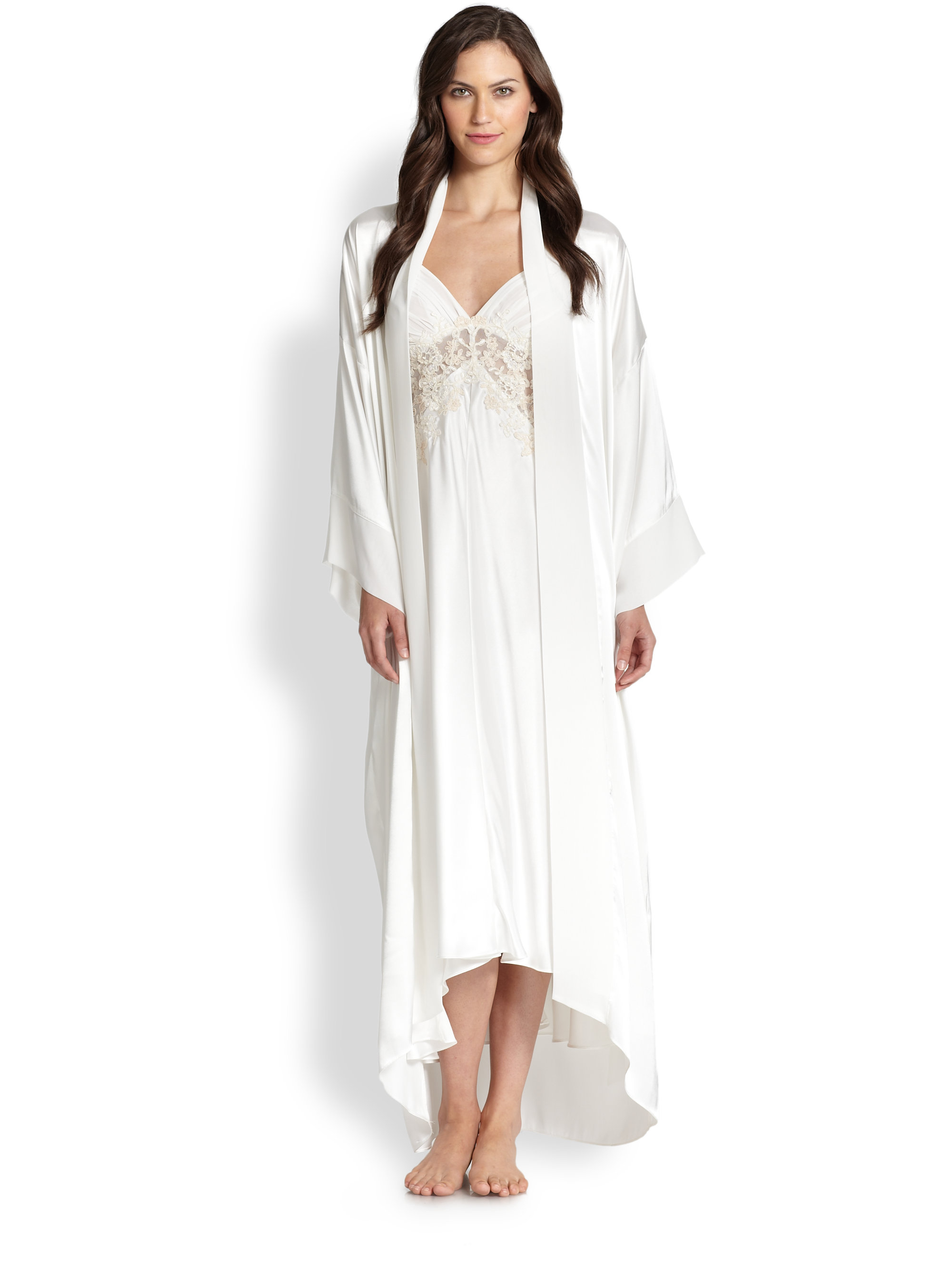 Normal Robe White Satin Robe