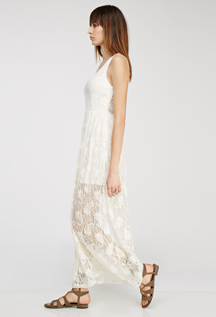 forever 21 lace maxi dress