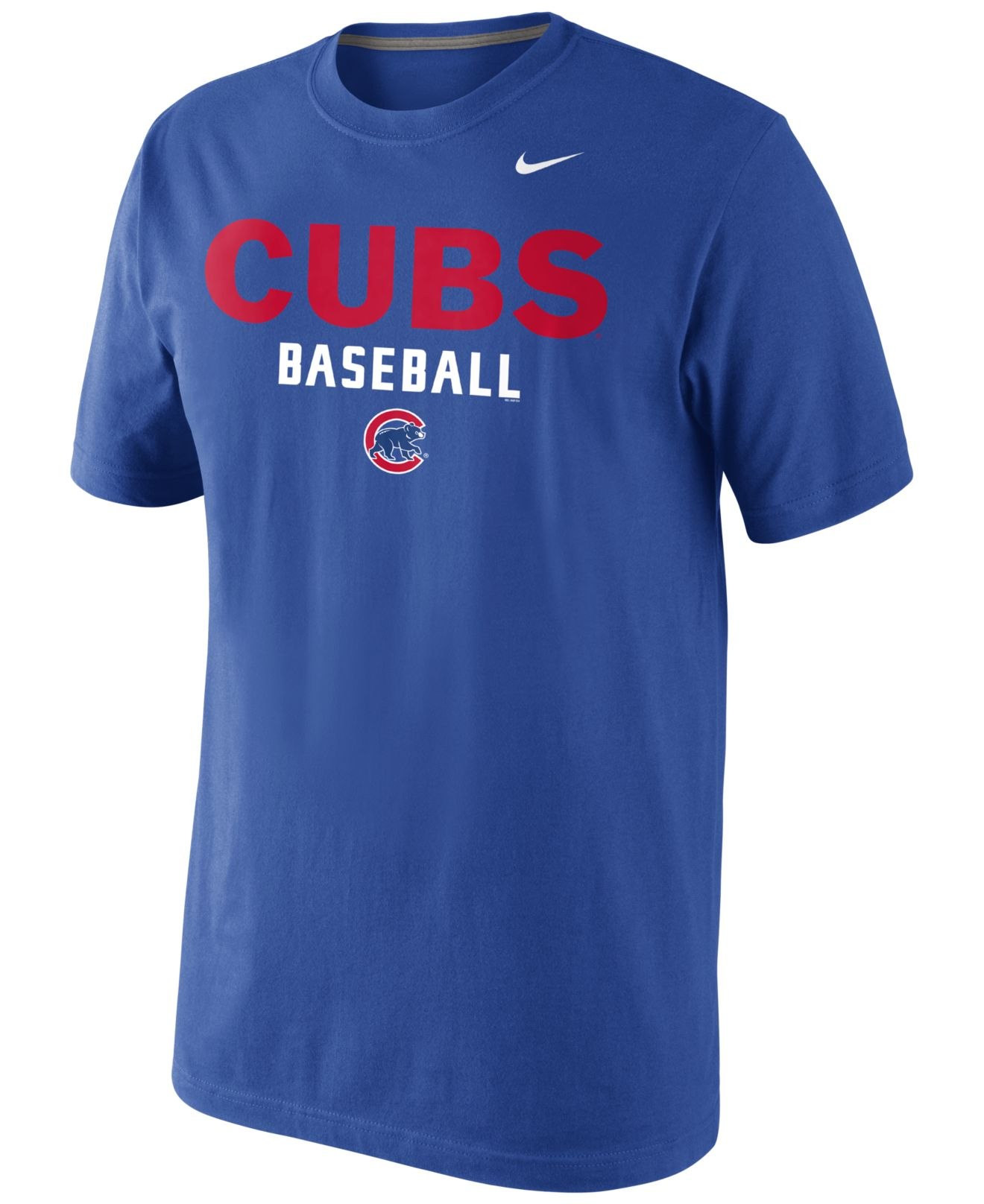 Lyst - Nike Men's Chicago Cubs Practice T-shirt in Blue for Men
