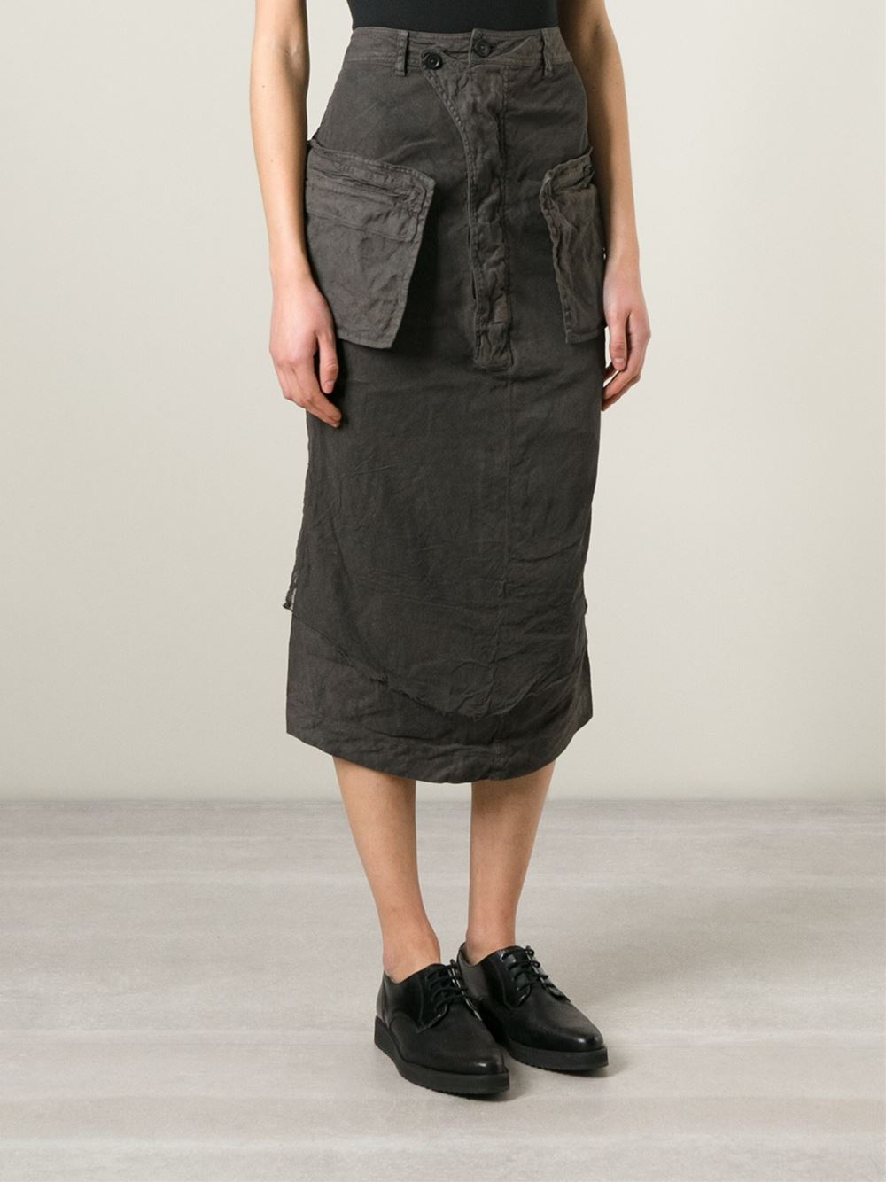 cargo grey skirt