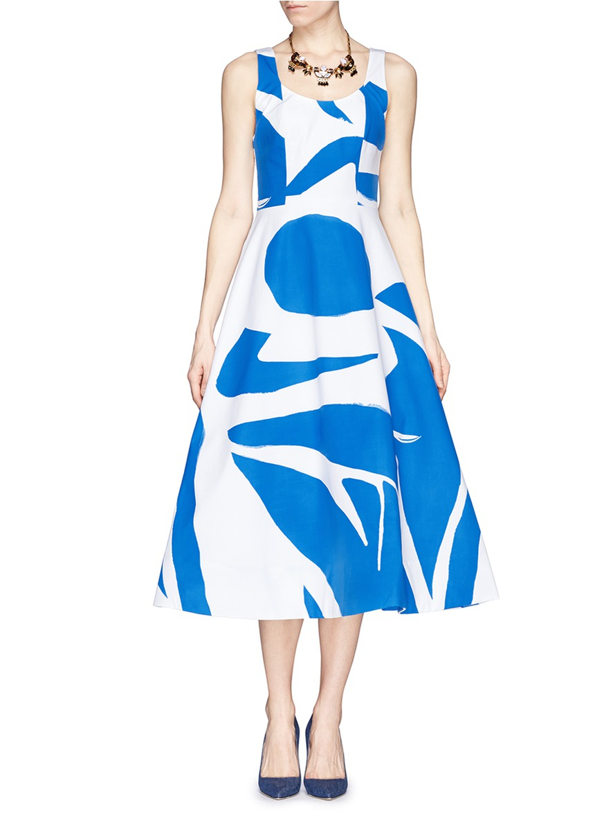 alice and olivia blue gown