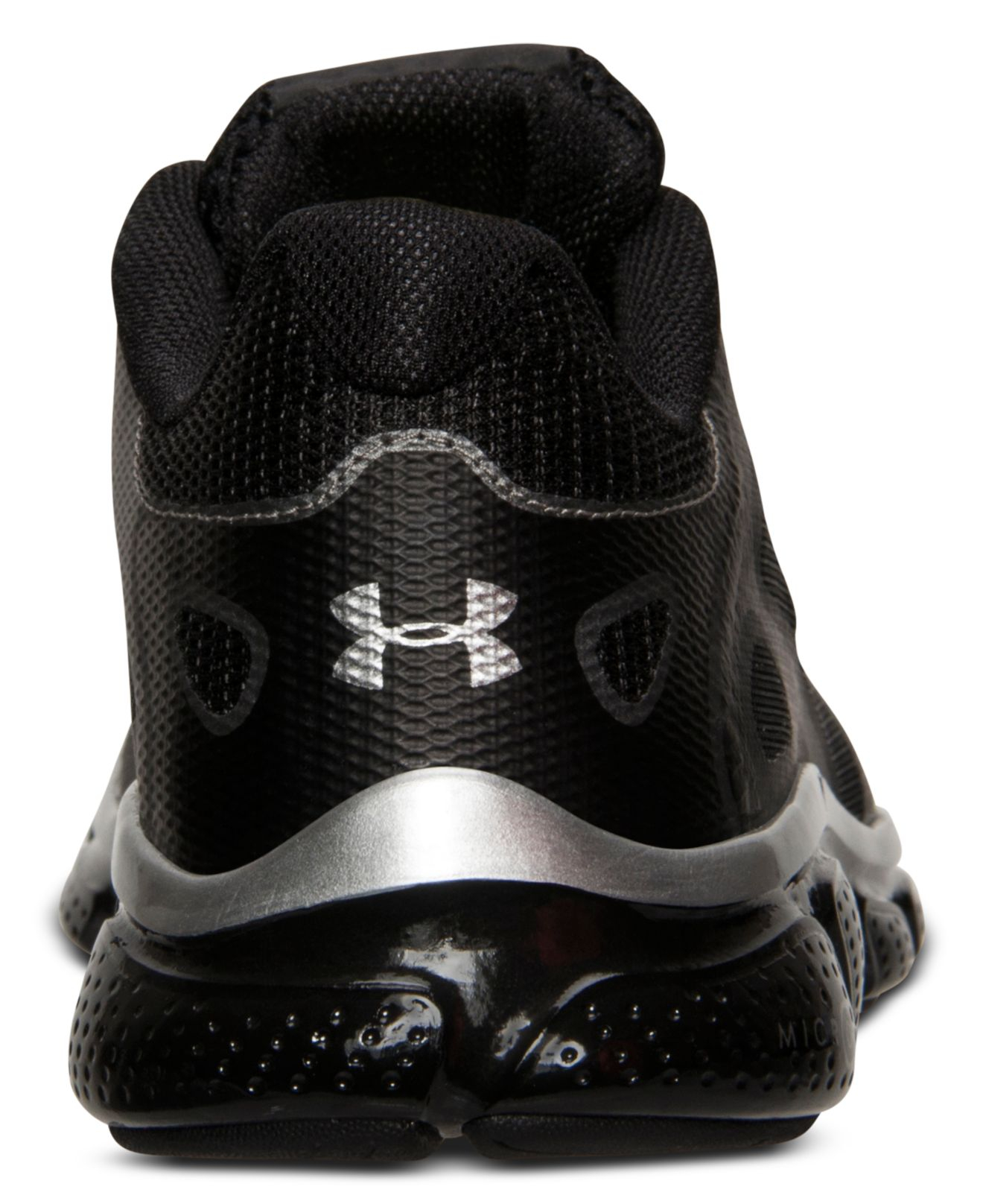 Under Armour Mens Micro G Pulse Running Sneakers From Finish Line In Black For Men Lyst 1856