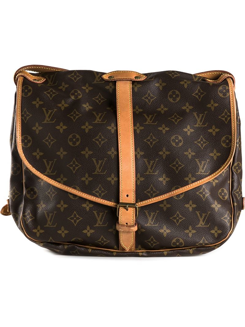 Lyst - Louis Vuitton &#39;saumur 35&#39; Shoulder Bag in Brown
