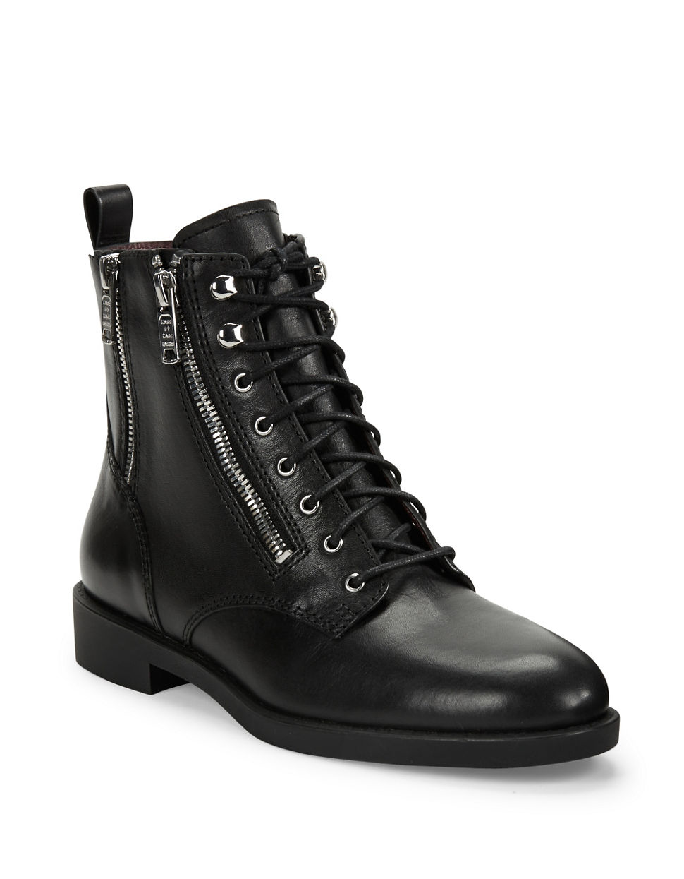 Marc by marc jacobs Montague Leather Lace-up Ankle Boots in Black | Lyst