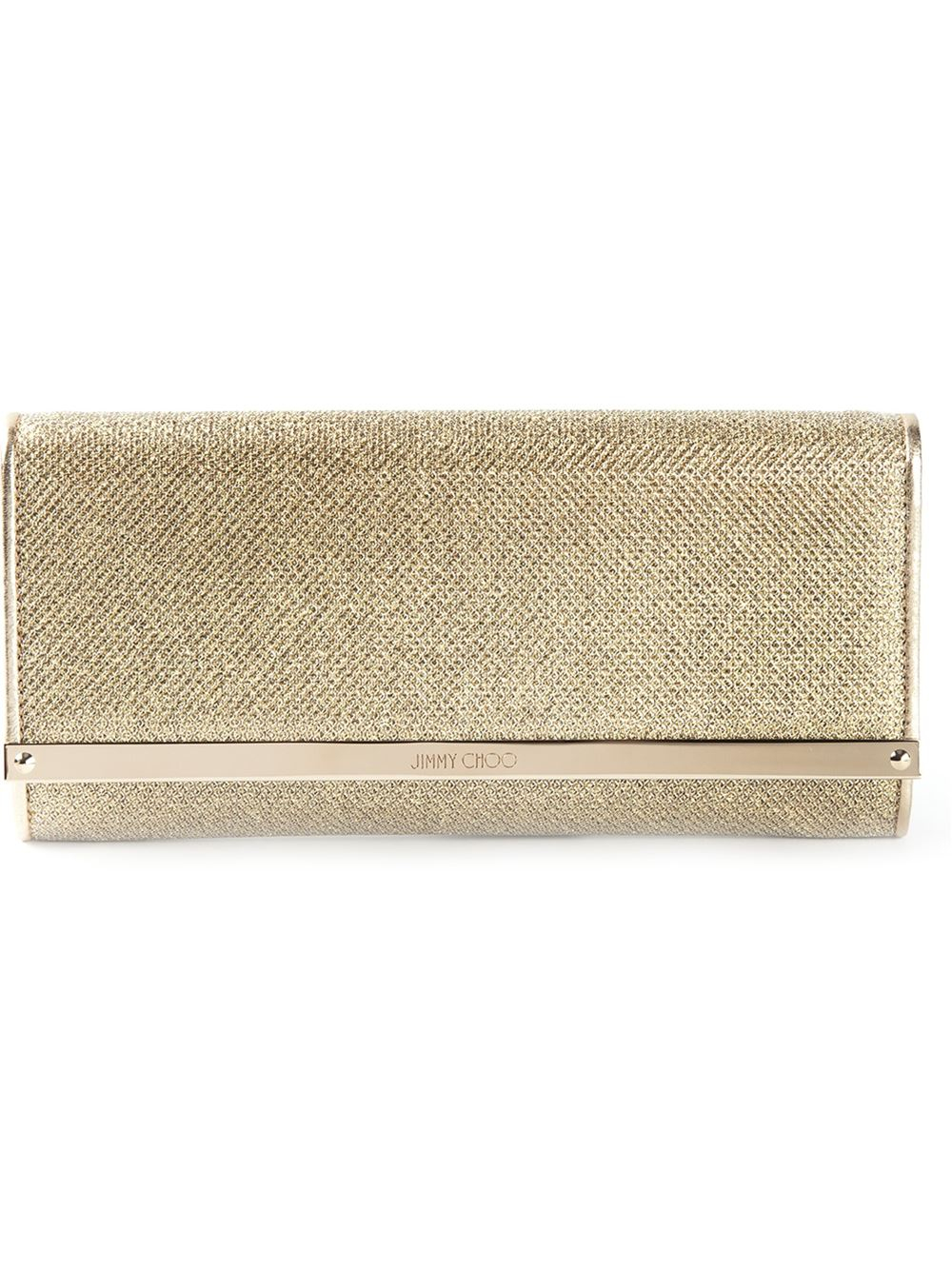 Jimmy choo Milla Clutch in Metallic Lyst