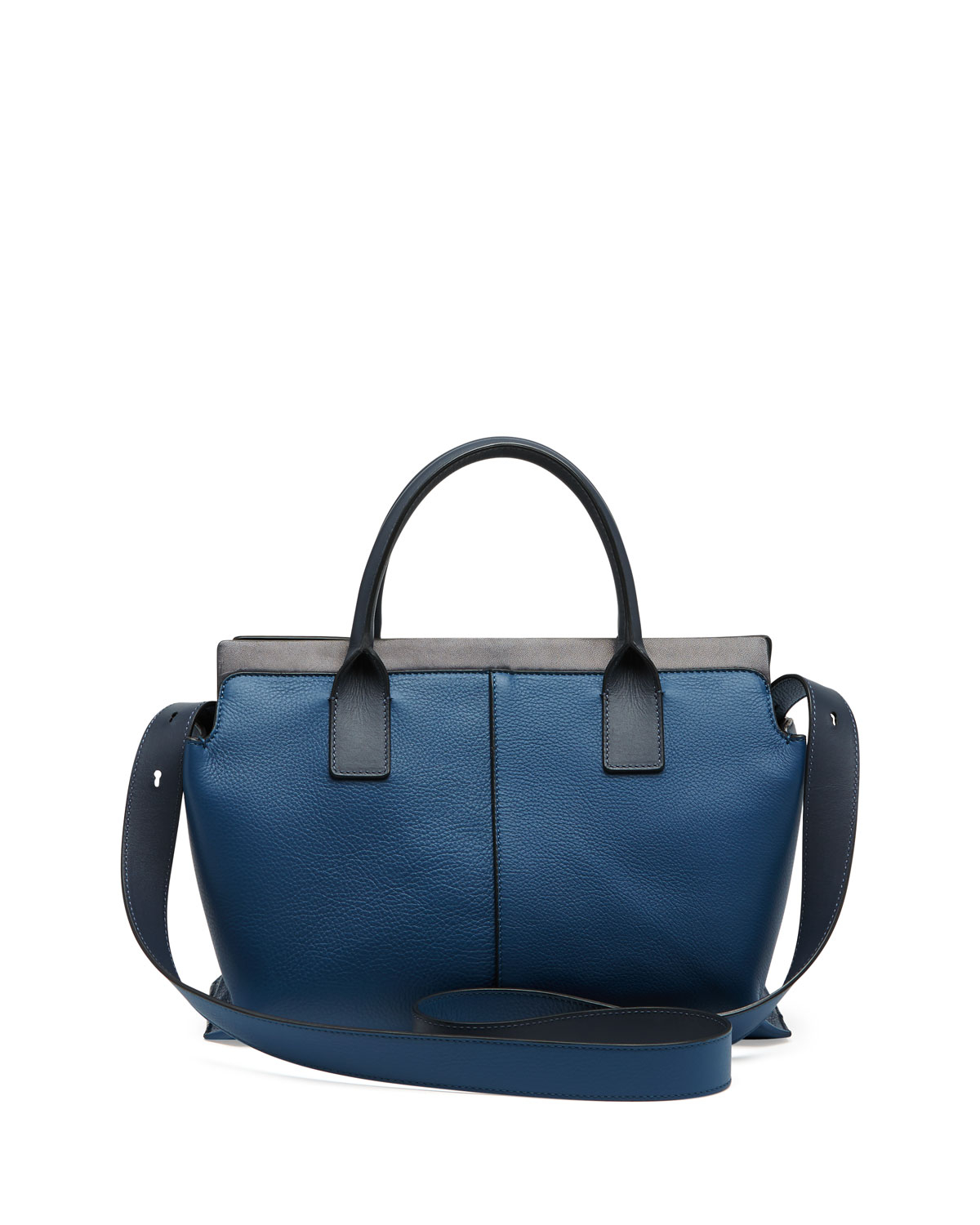 Lyst - Chloé Cate Medium Double Zip Satchel Bag in Blue