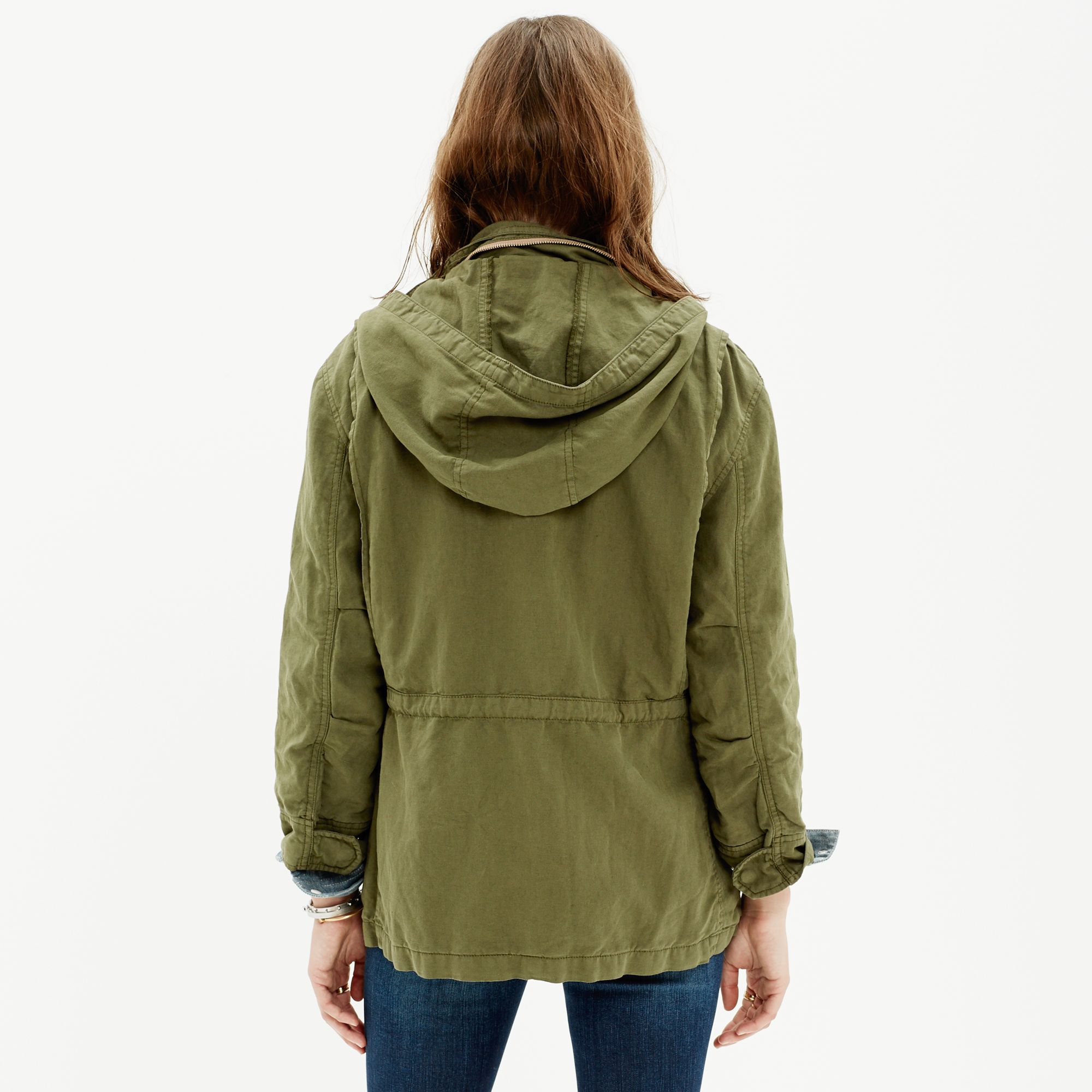 Madewell Military Anorak in Green - Lyst