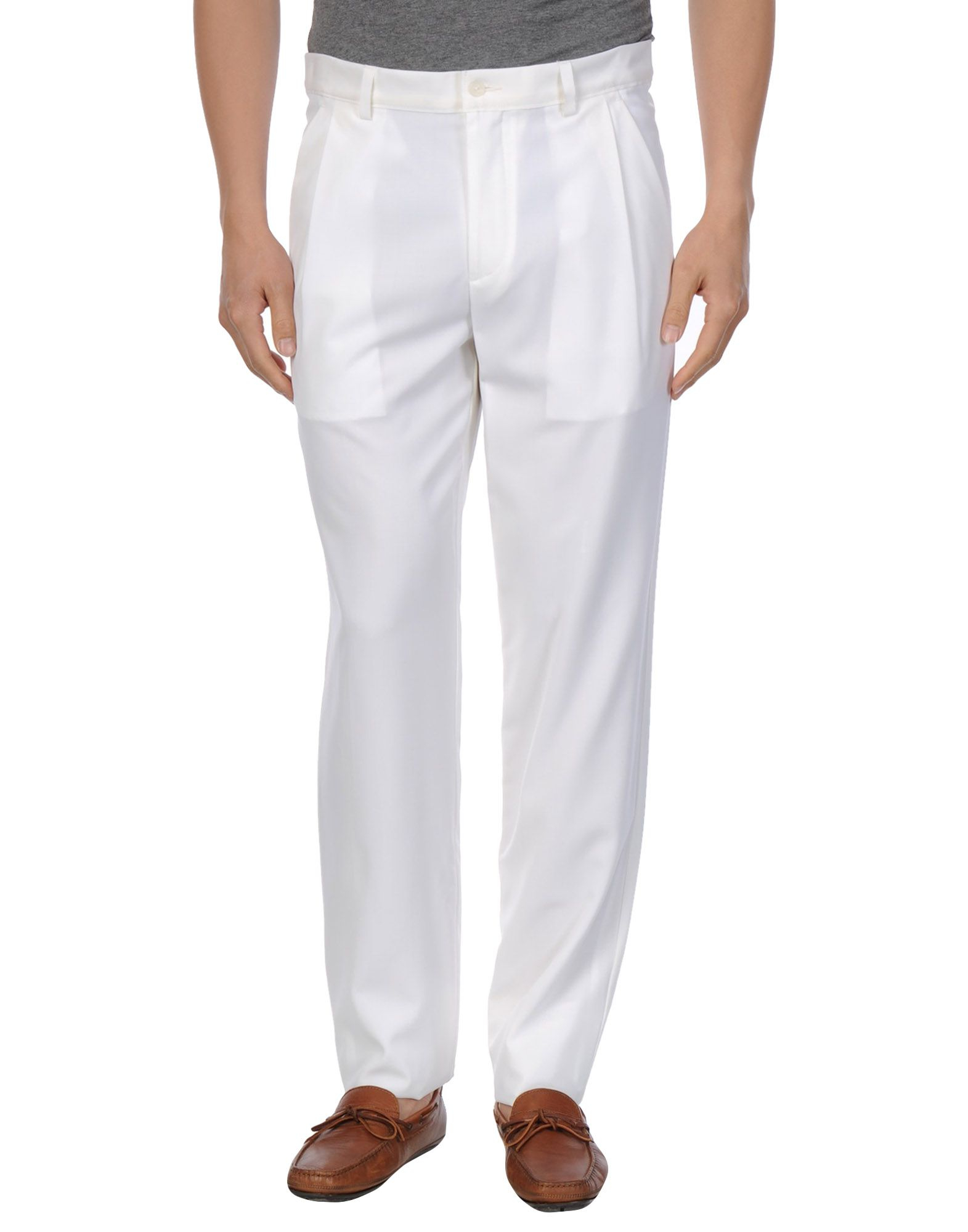 Emporio armani Casual Pants in White for Men | Lyst