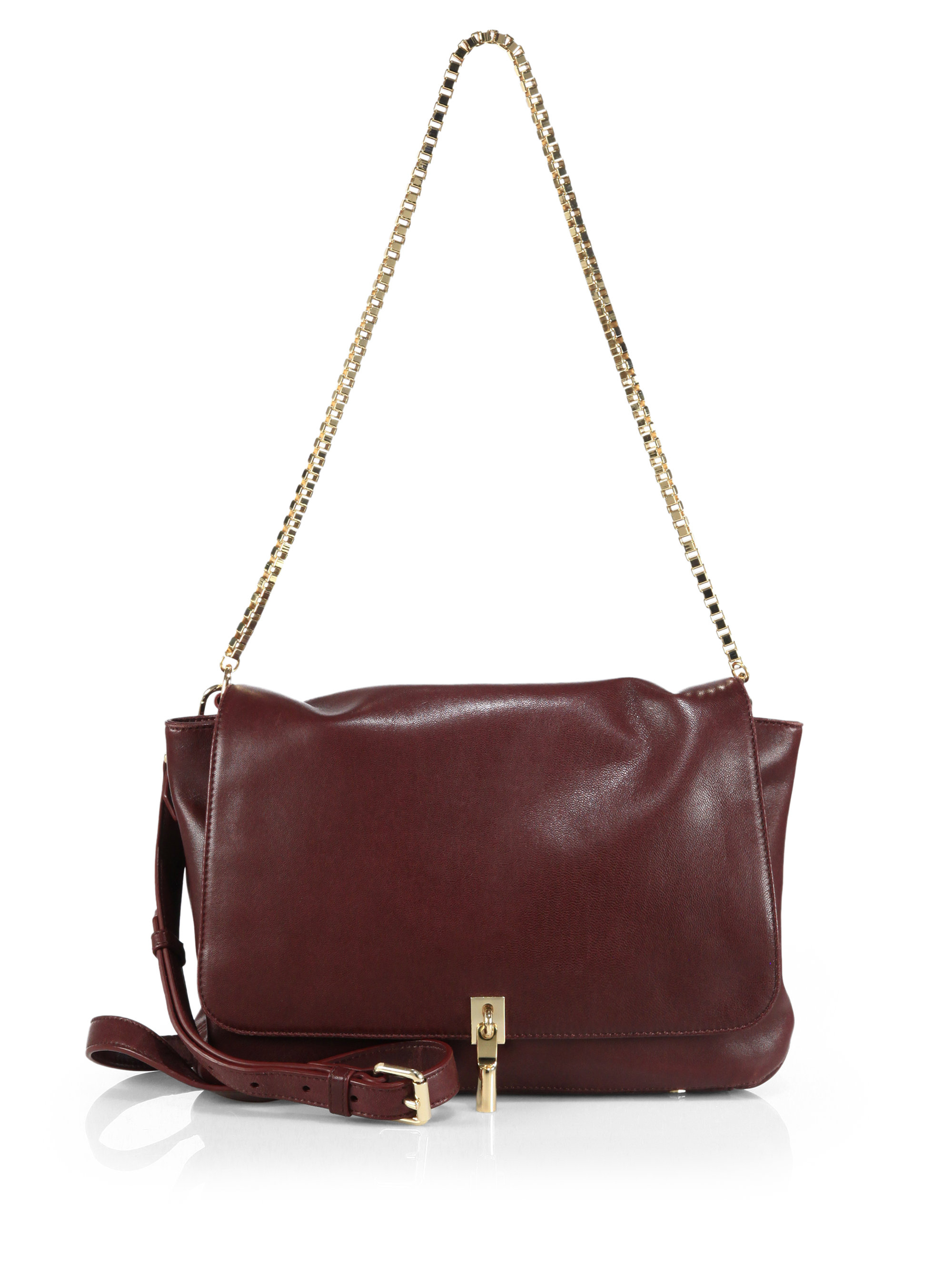 Lyst - Elizabeth And James Medium Crossbody Bag with Chain Strap in Red