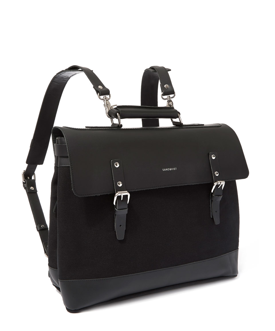 Lyst Sandqvist Jones Leather Bag In Black Gallery