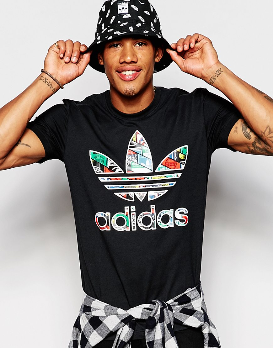 adidas trefoil tee mens