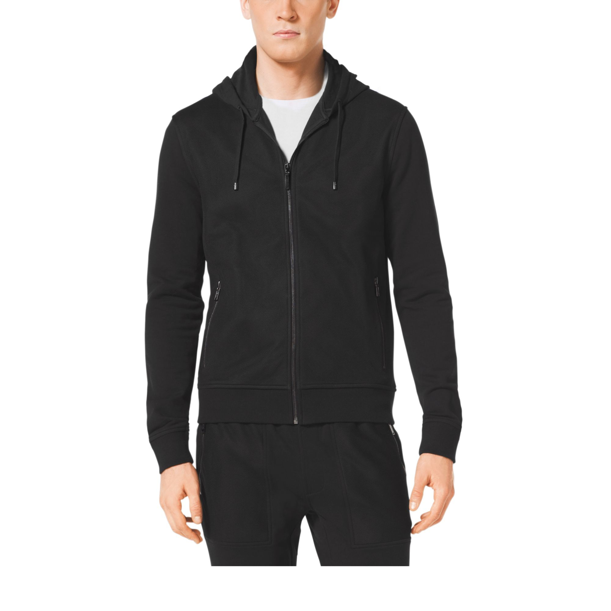 michael kors men's black hoodie