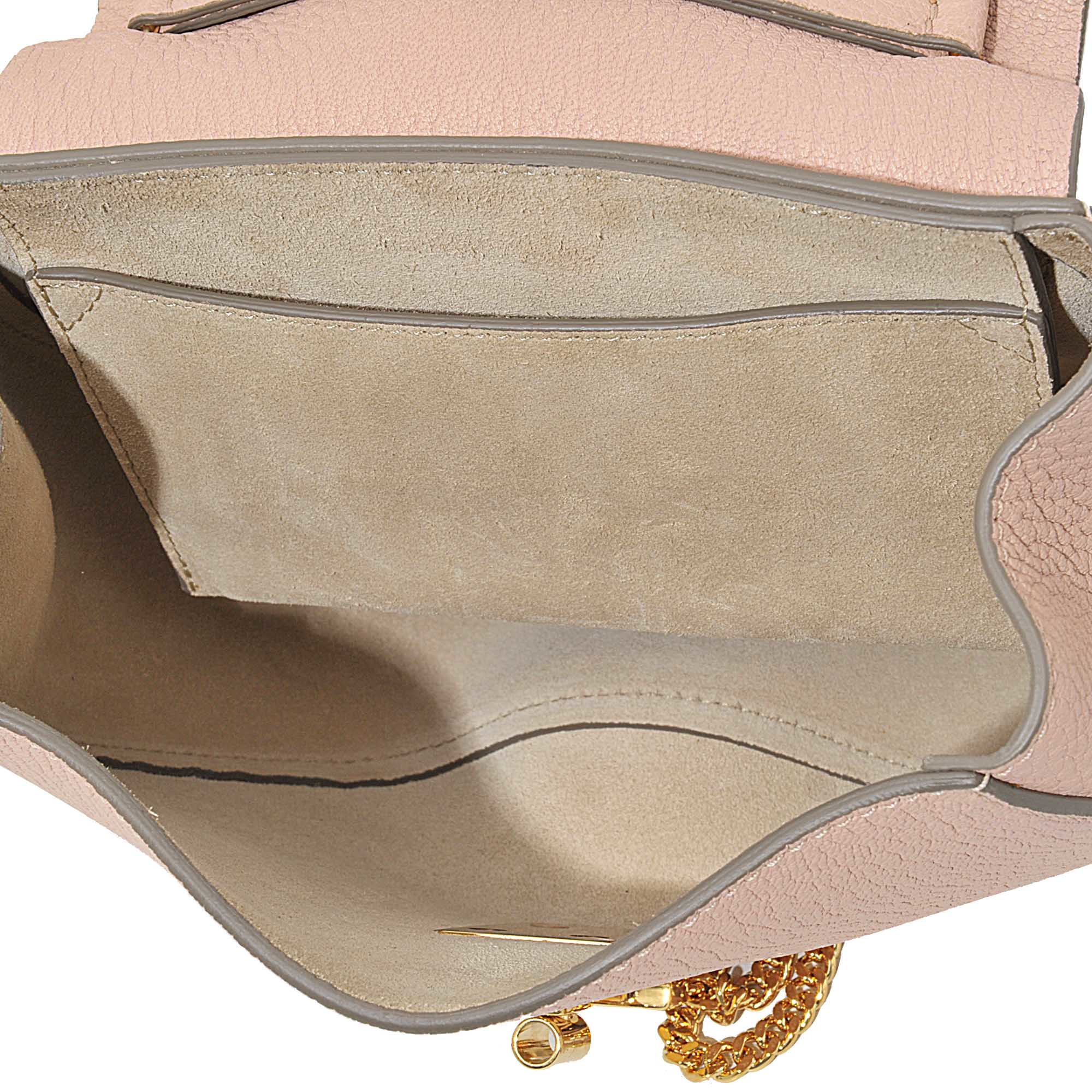 Chlo Drew Mini Saddle Bag in Pink | Lyst