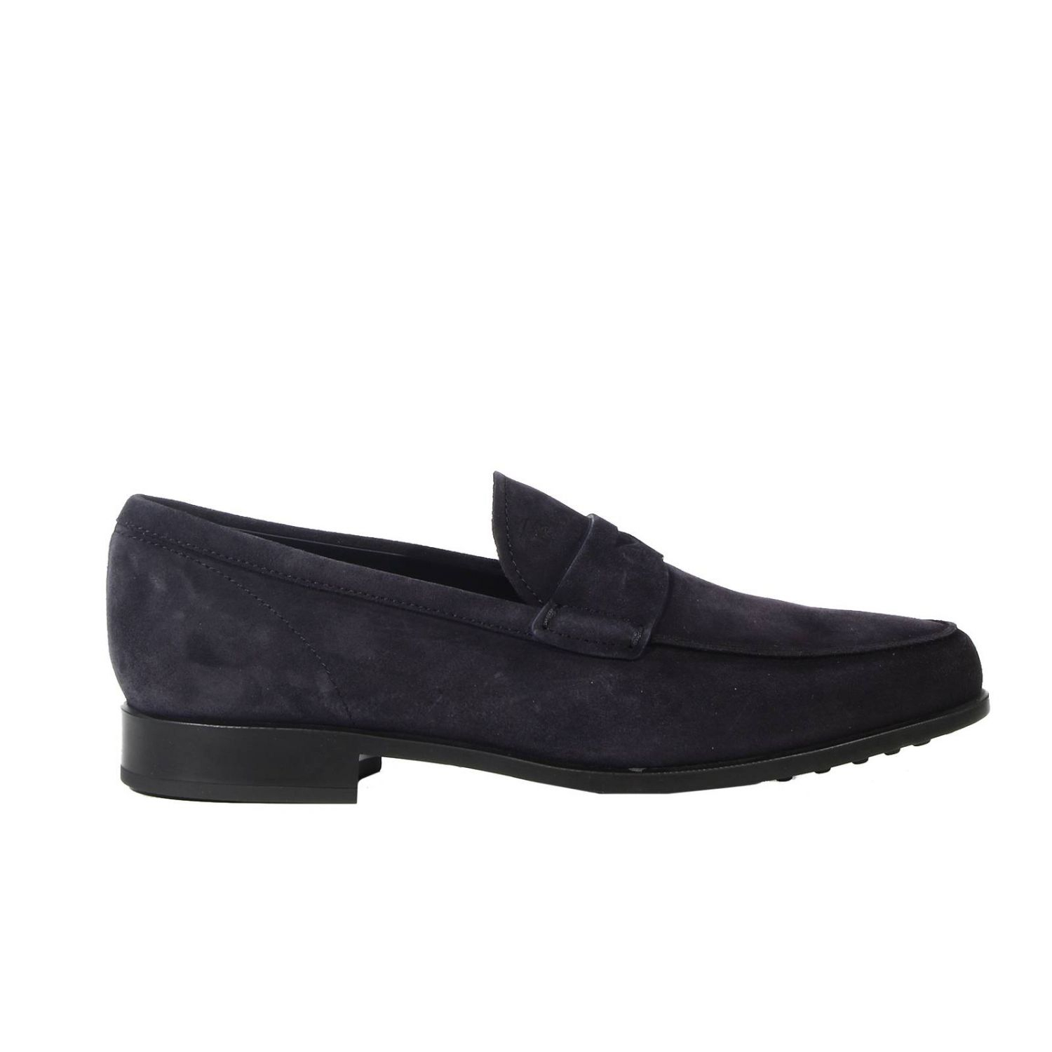 Tod's Shoes Loafer Rubber Sole Suede Mascherina in Blue for Men | Lyst