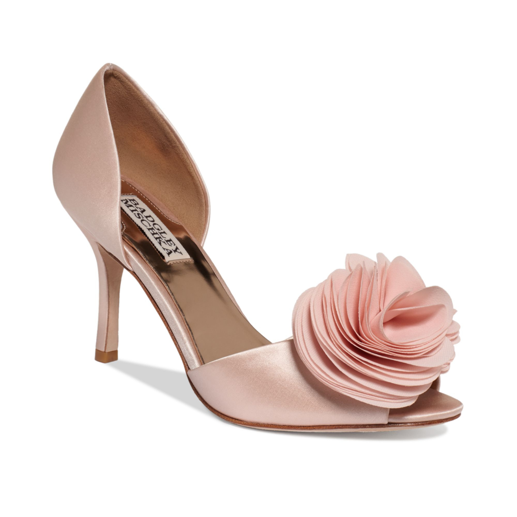 Badgley mischka Thora Evening Pumps in Pink (Pink Satin) | Lyst