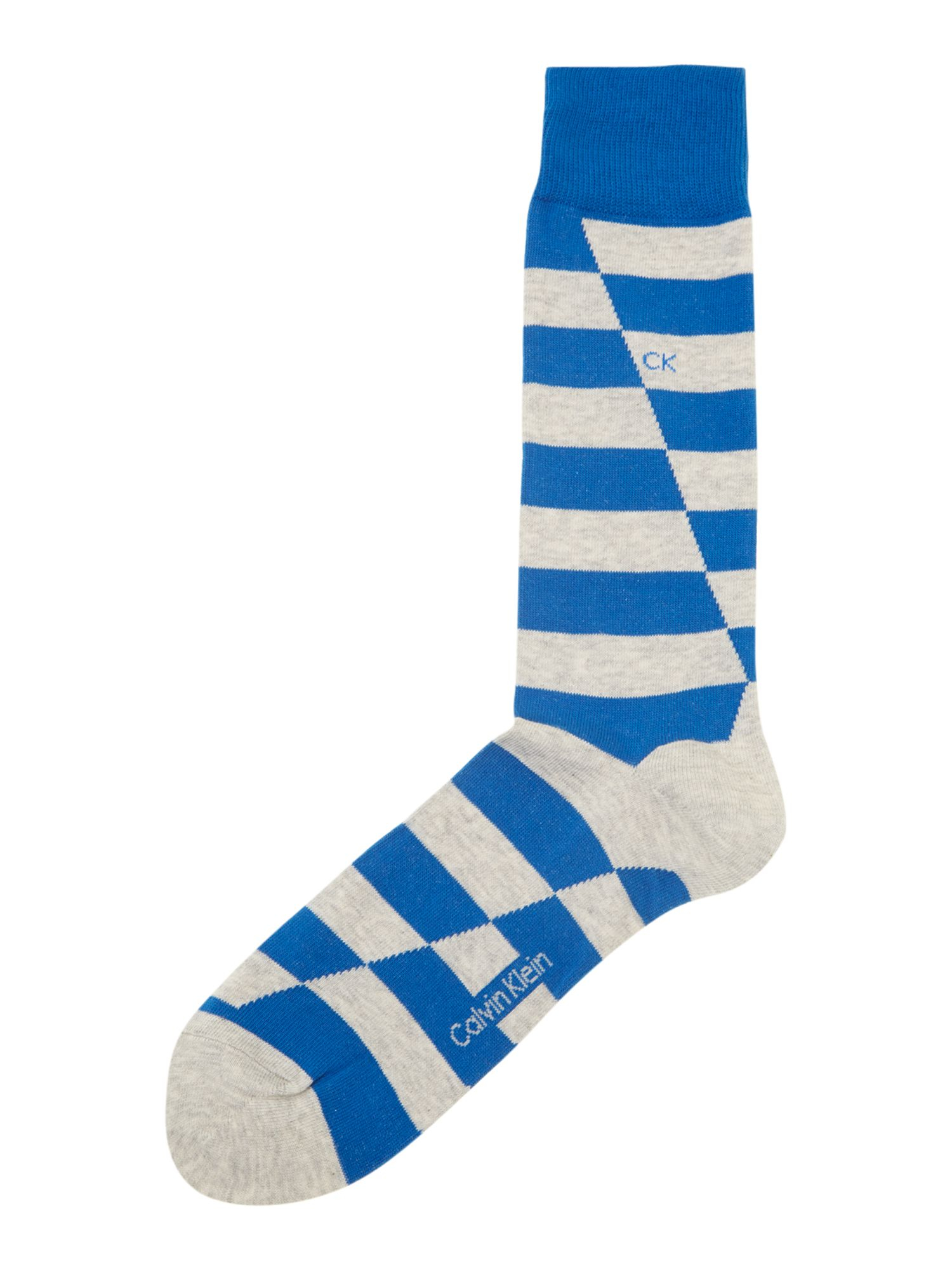Calvin klein Broken Stripe Sock in Blue for Men (Royal Blue) | Lyst