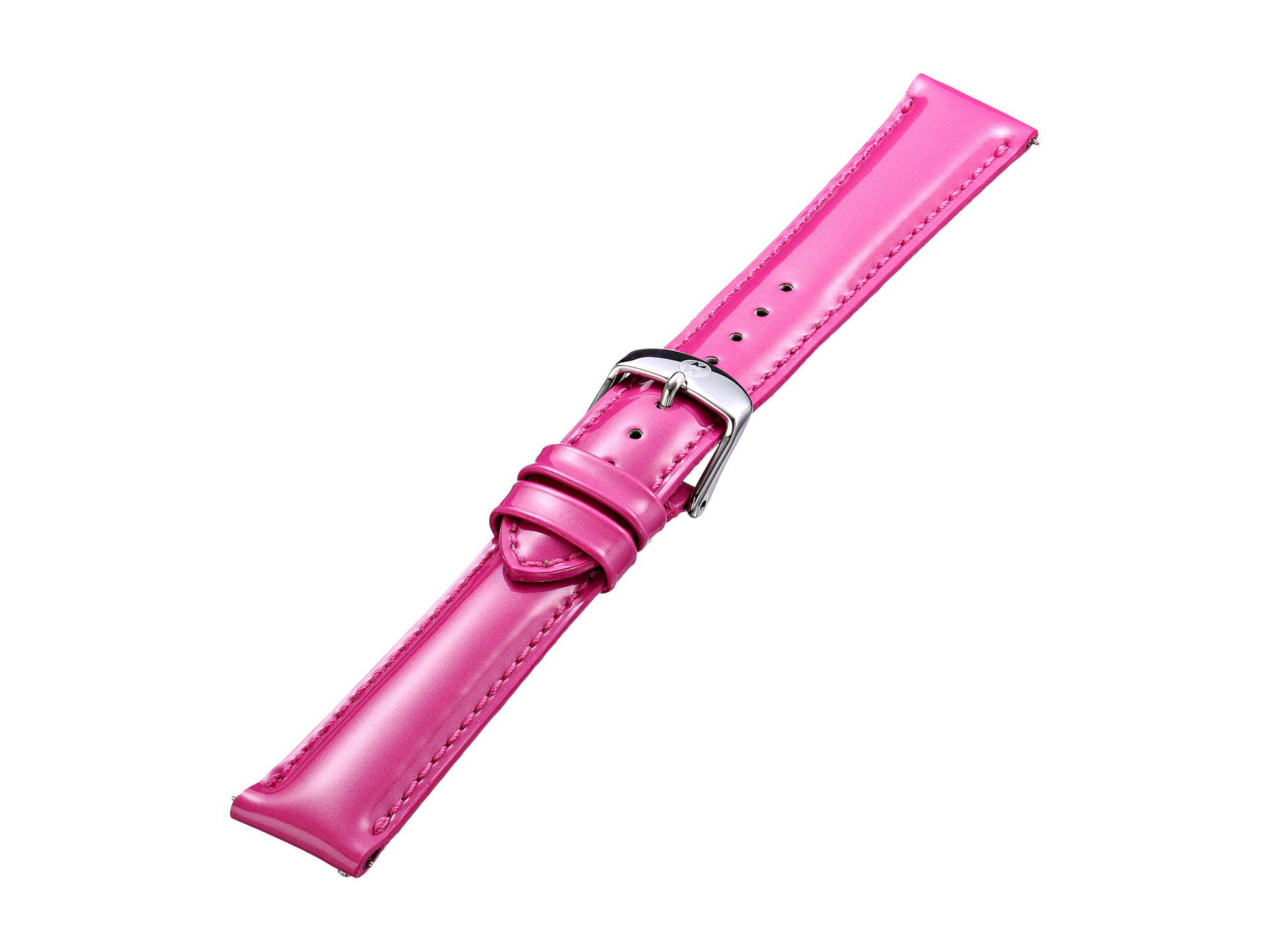 Lyst Michele 18mm Pink Patent Leather Strap in Pink