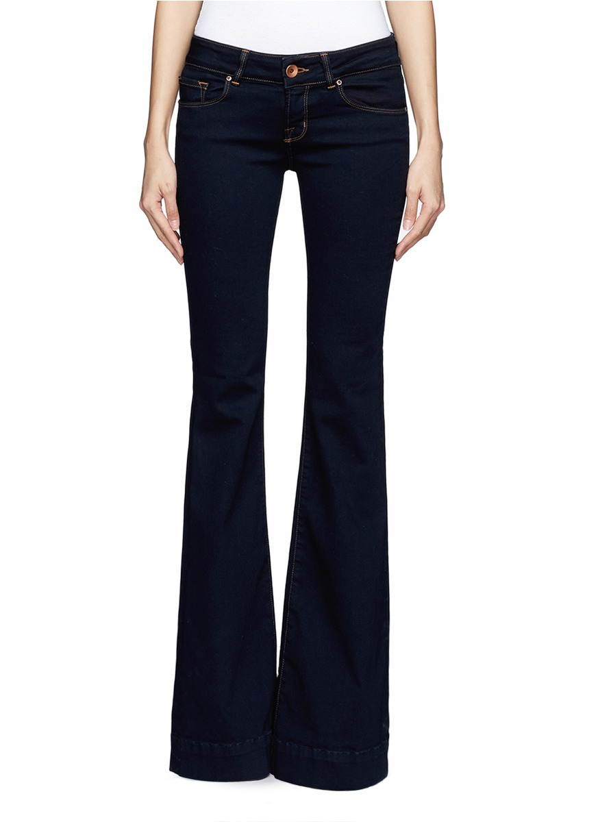 J Brand Love Story Bell Bottom Jeans in Blue (Blue and Green) | Lyst