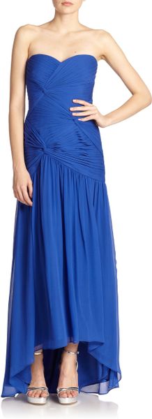 aidan mattox blue gown