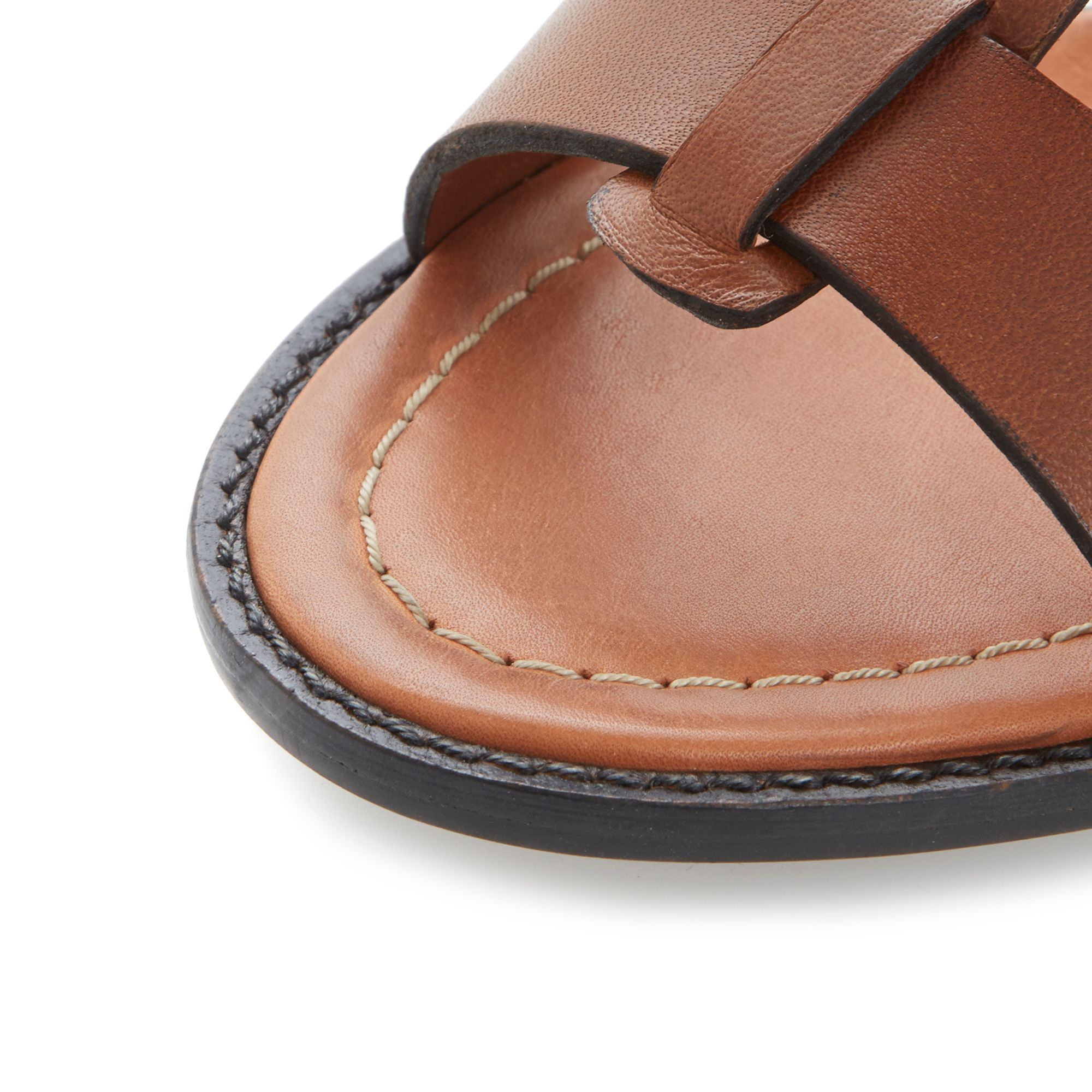 Dune Flock Leather Block Heel Buckle Sandals in Brown (Tan) | Lyst