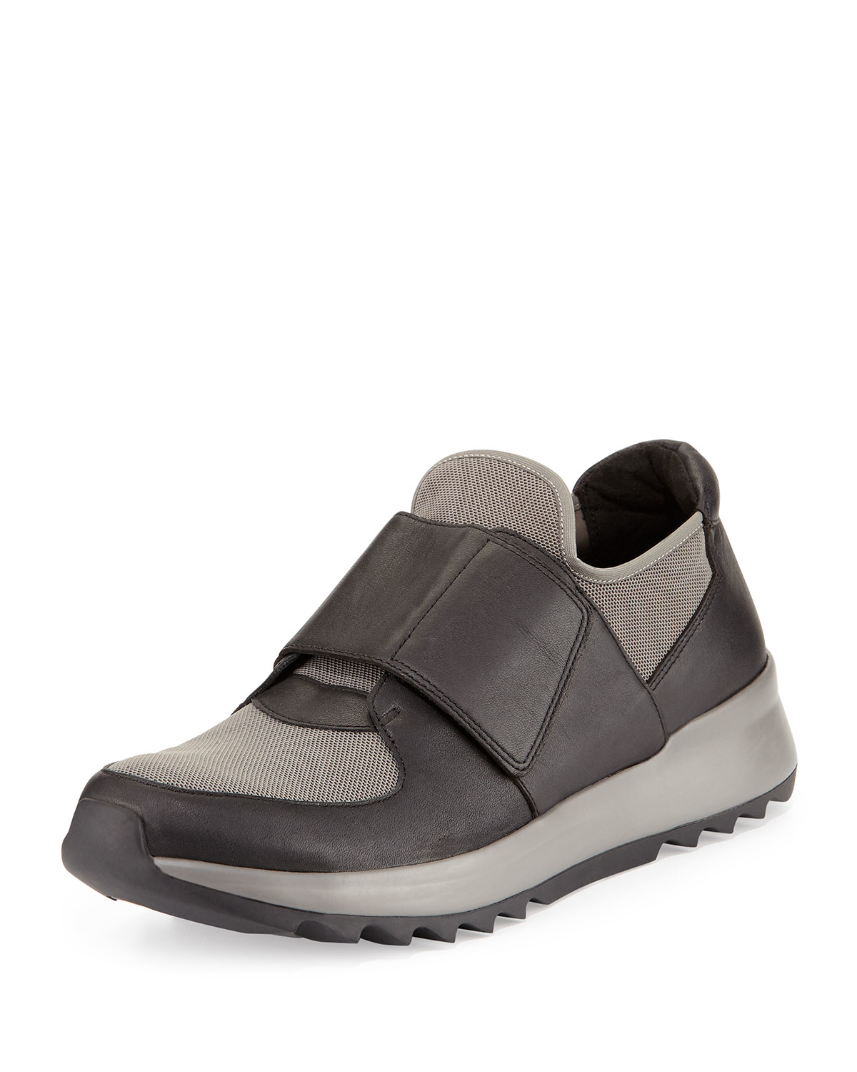 Lyst - Eileen Fisher Wing Leather and Mesh Sneakers in Black