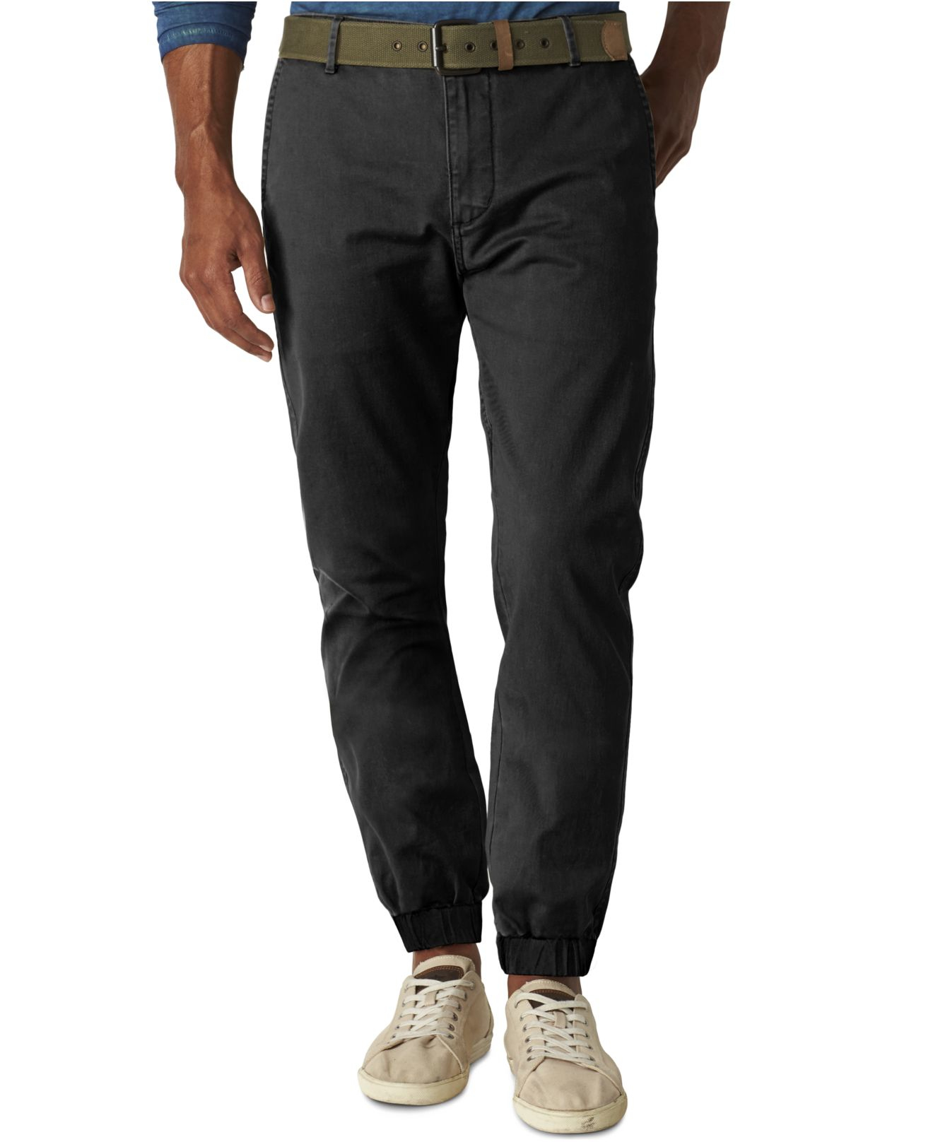 Lyst - Dockers Alpha Slim-fit Jogger Pants in Black for Men