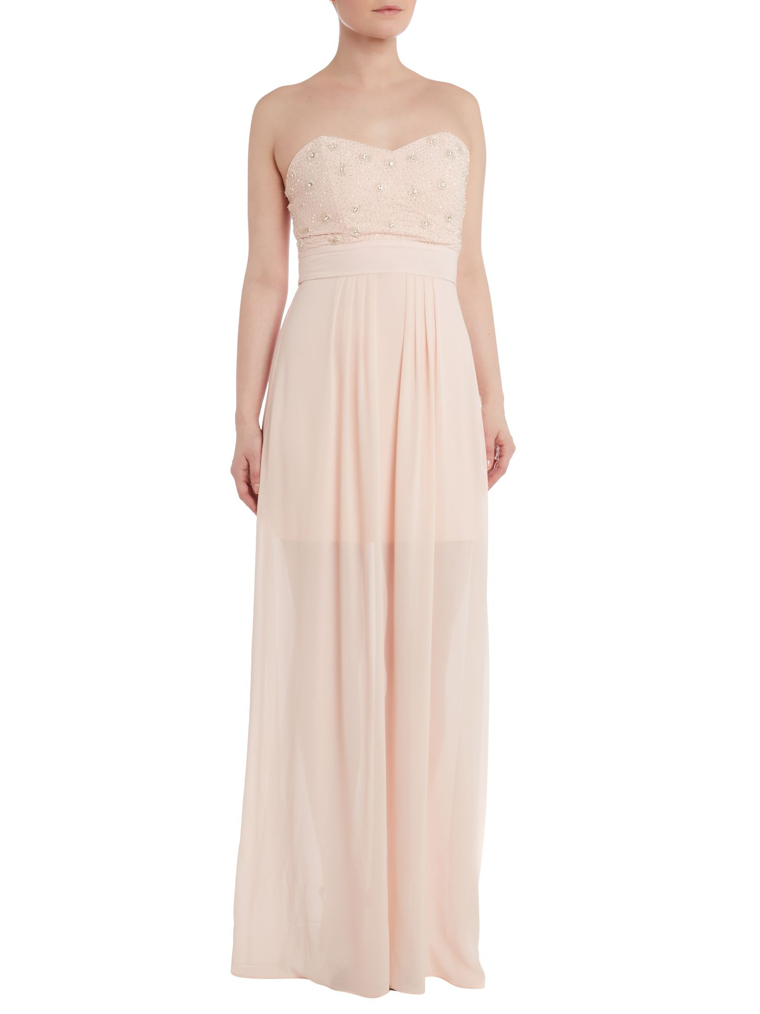 embellished top maxi dress