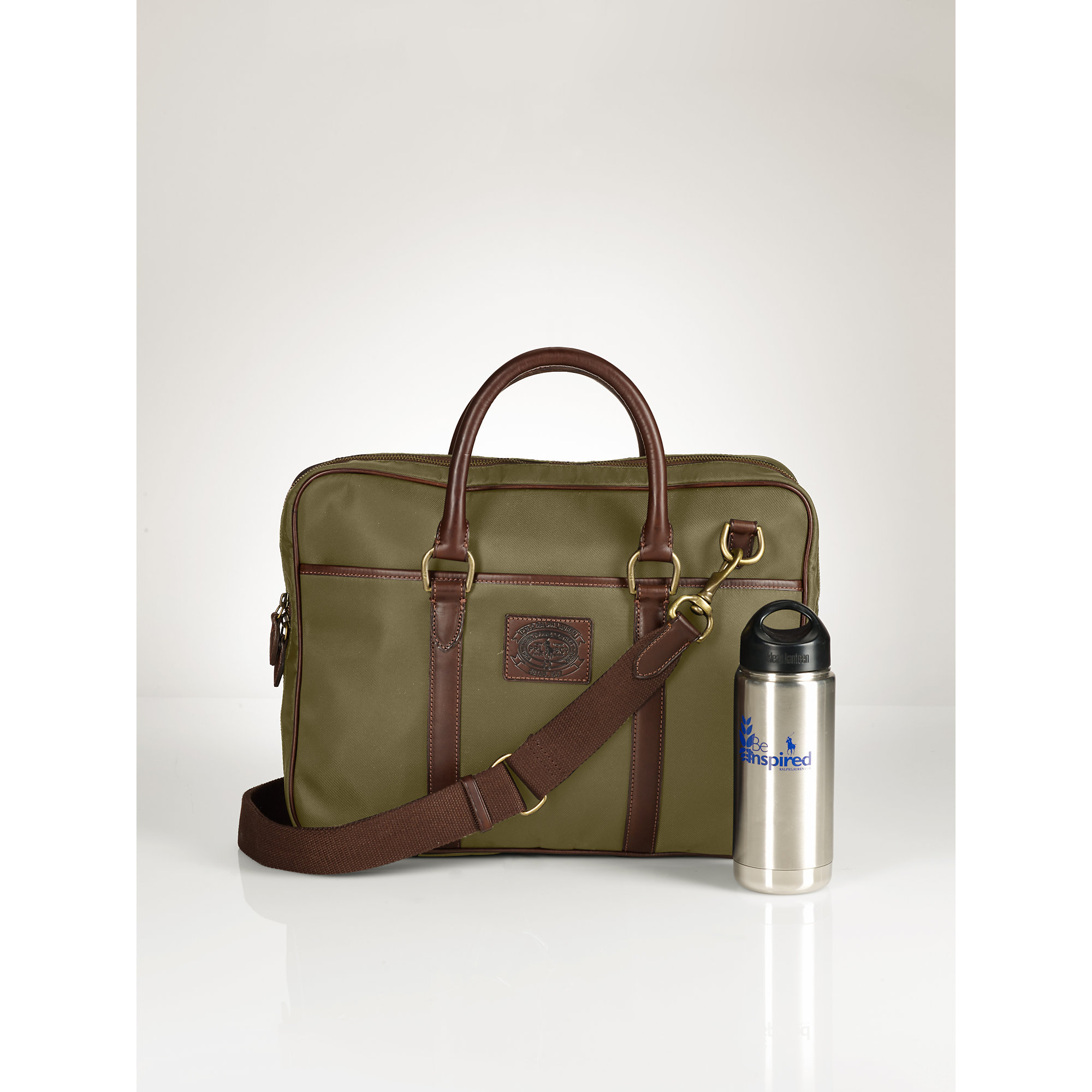 Polo ralph lauren Nylon Commuter Bag in Green for Men (Olive) | Lyst