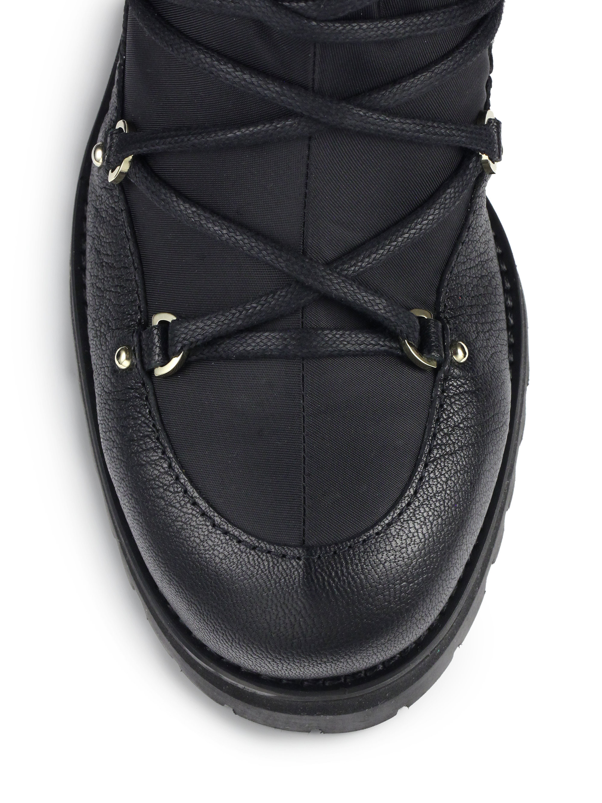 jimmy choo biker boots rabbit fur