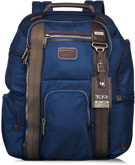 Tumi Alpha Bravo Kingsville Deluxe Brief Backpack in Blue for Men ...