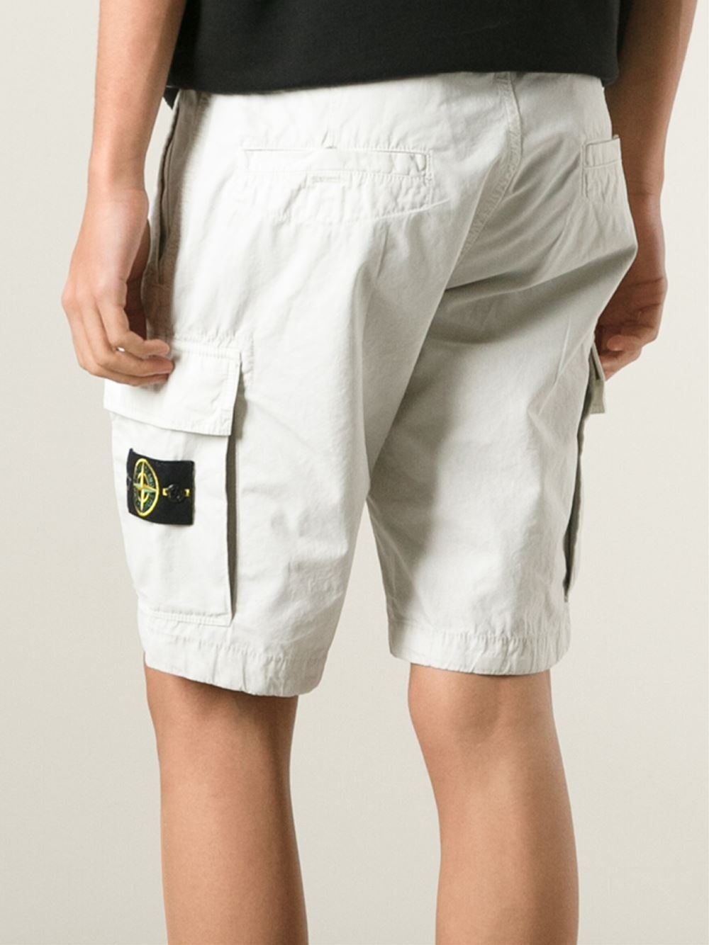 Lyst Stone Island Cargo Shorts In White For Men 4156