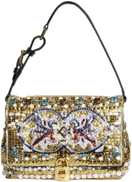 Dolce & Gabbana Sequin Flower Dolce Bag in Multicolor (multi) | Lyst