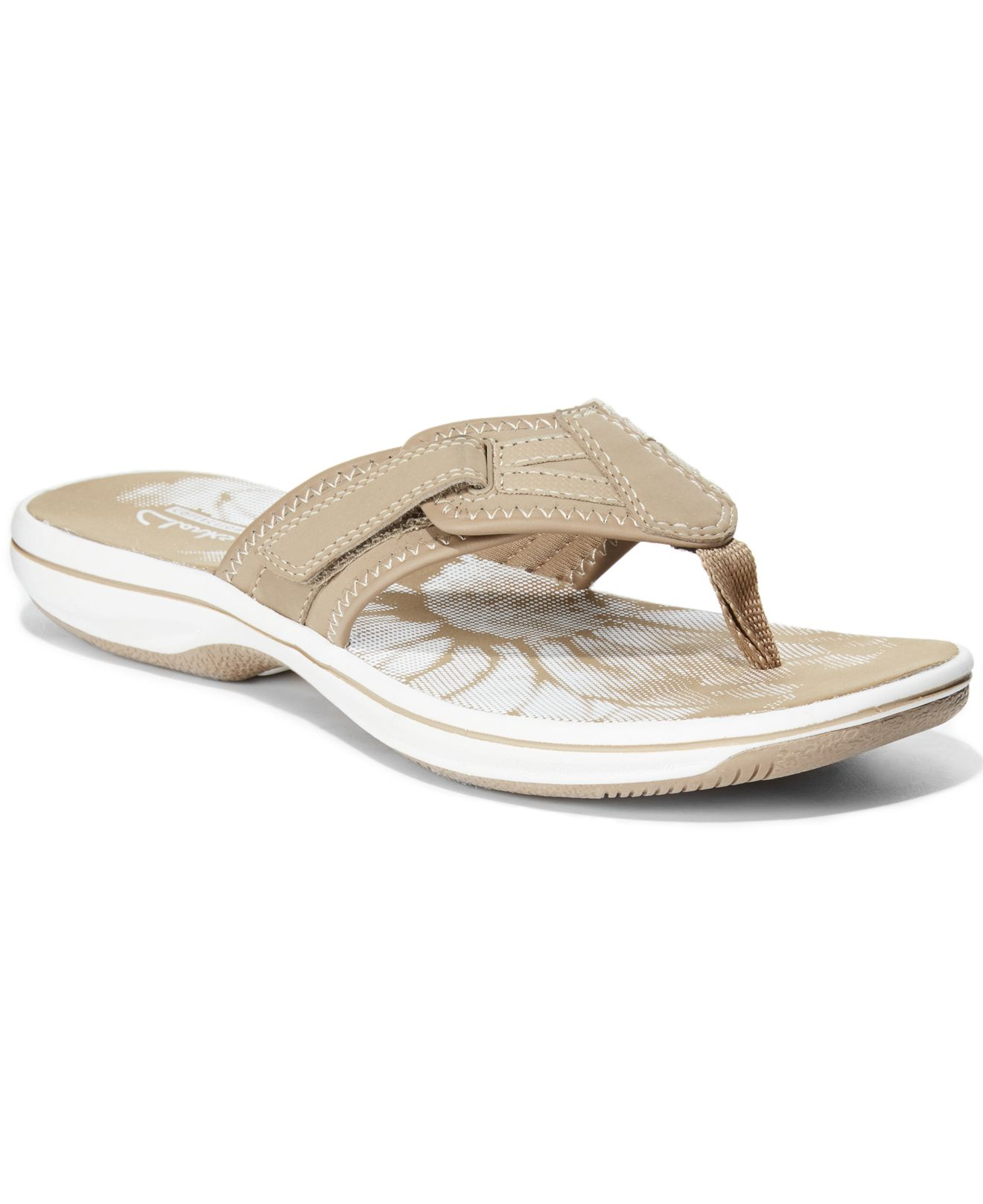 Lyst - Clarks Collection Women's Brinkley Athol Flip Flops in Gray
