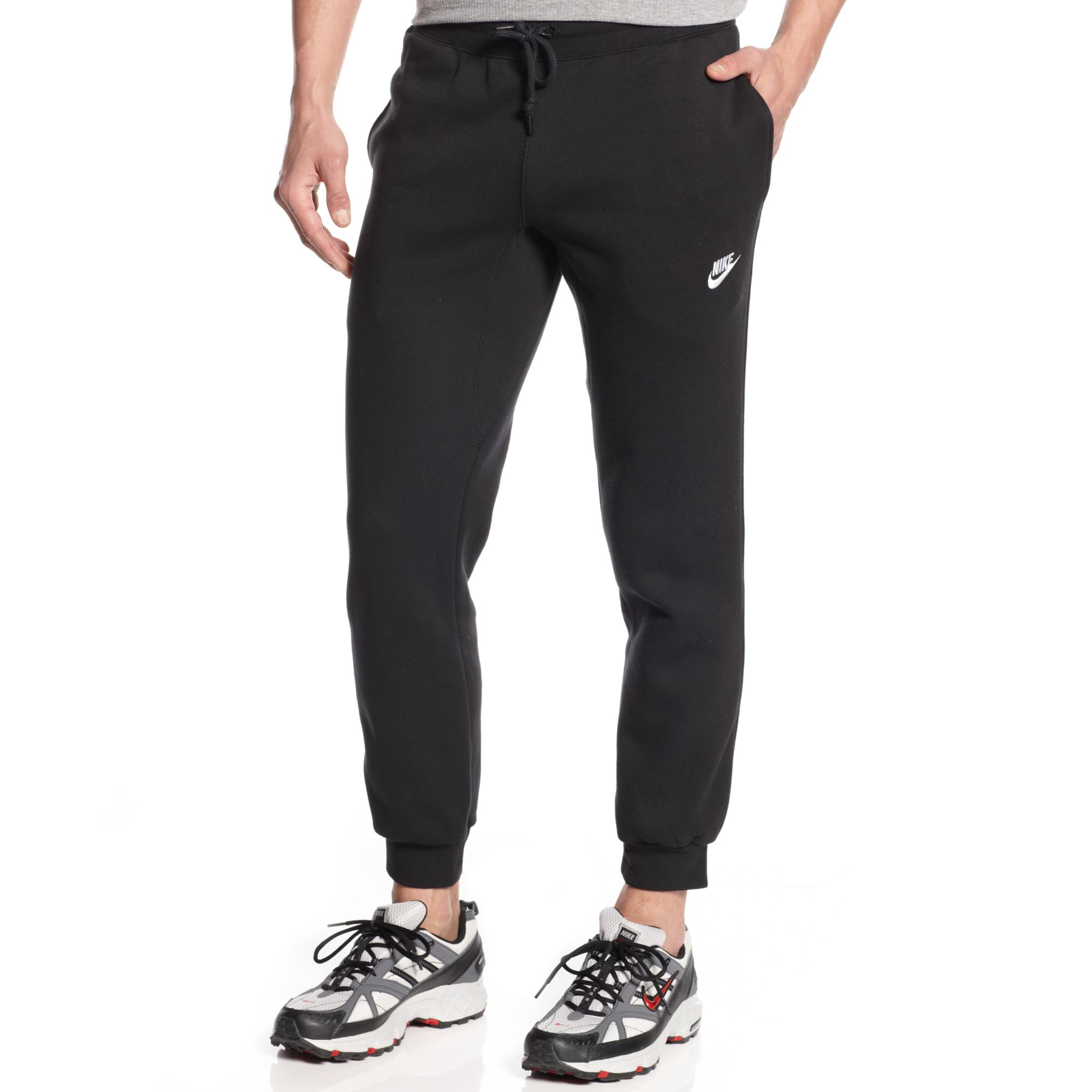 Nike Aw77 Cuffed Sweatpants in Black for Men (BLACK/WHITE) | Lyst